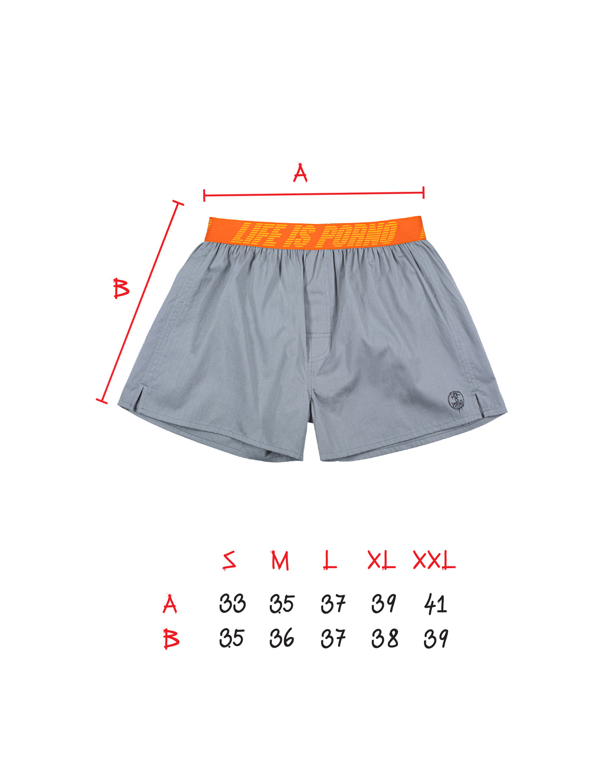 LIP BOXERS 5.0: GREY MELANGE