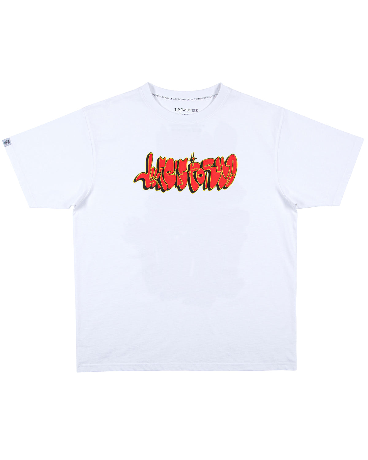 THROW UP TEE: WHITE