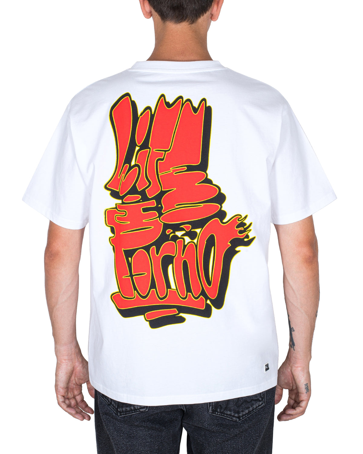 THROW UP TEE: WHITE