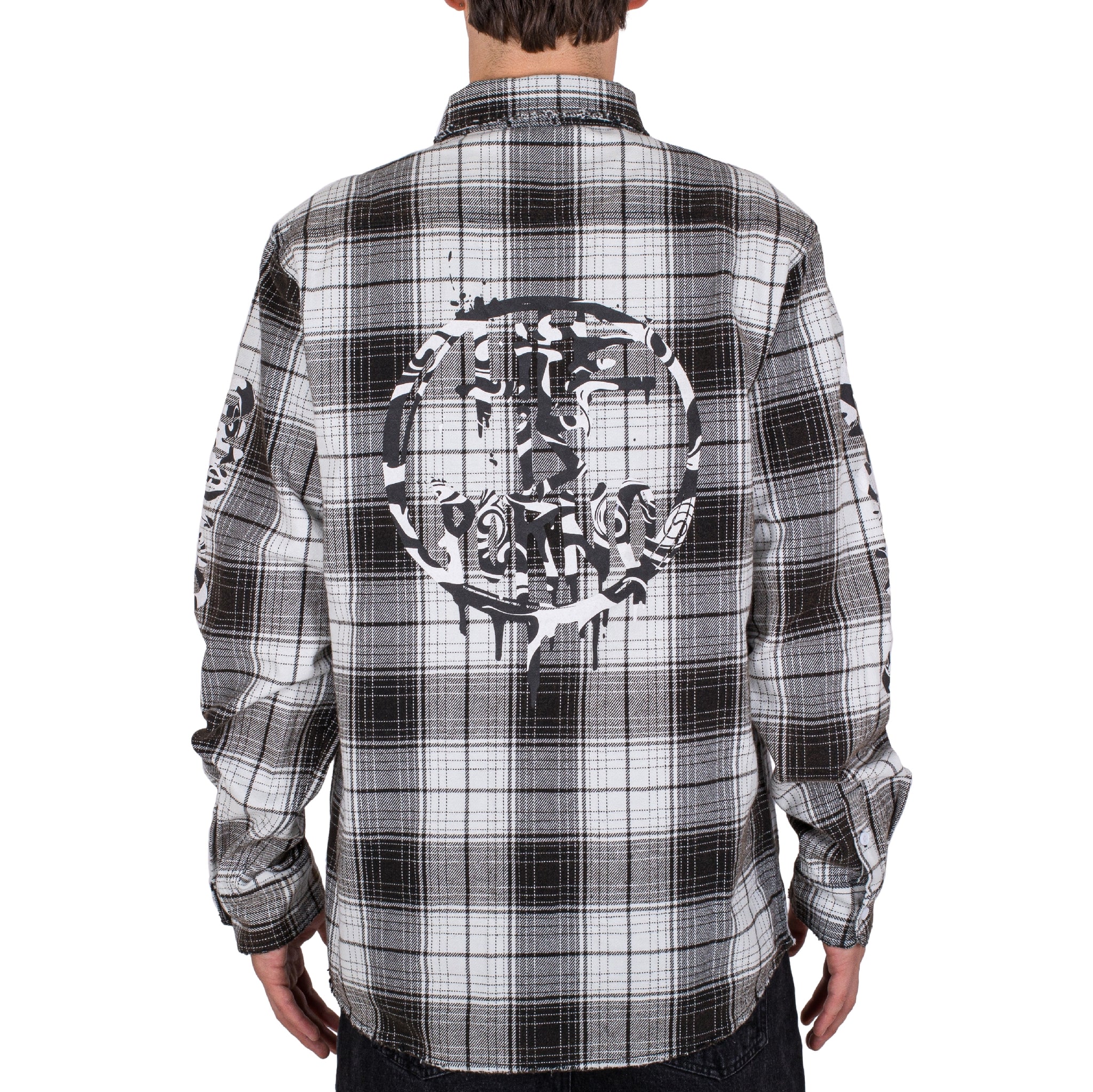 LIP FLANNEL SHIRT 2.0: BLACK – Forbidden Life