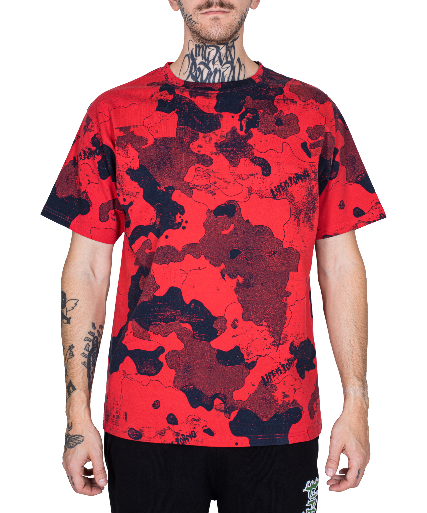 CAMO TEE: RED