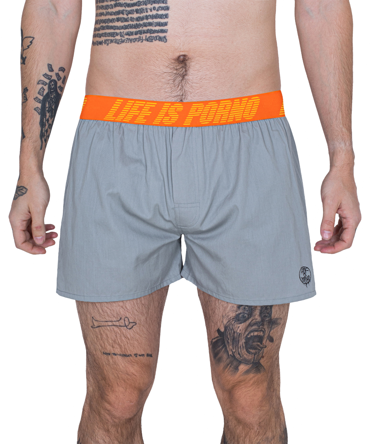 LIP BOXERS 5.0: GREY MELANGE
