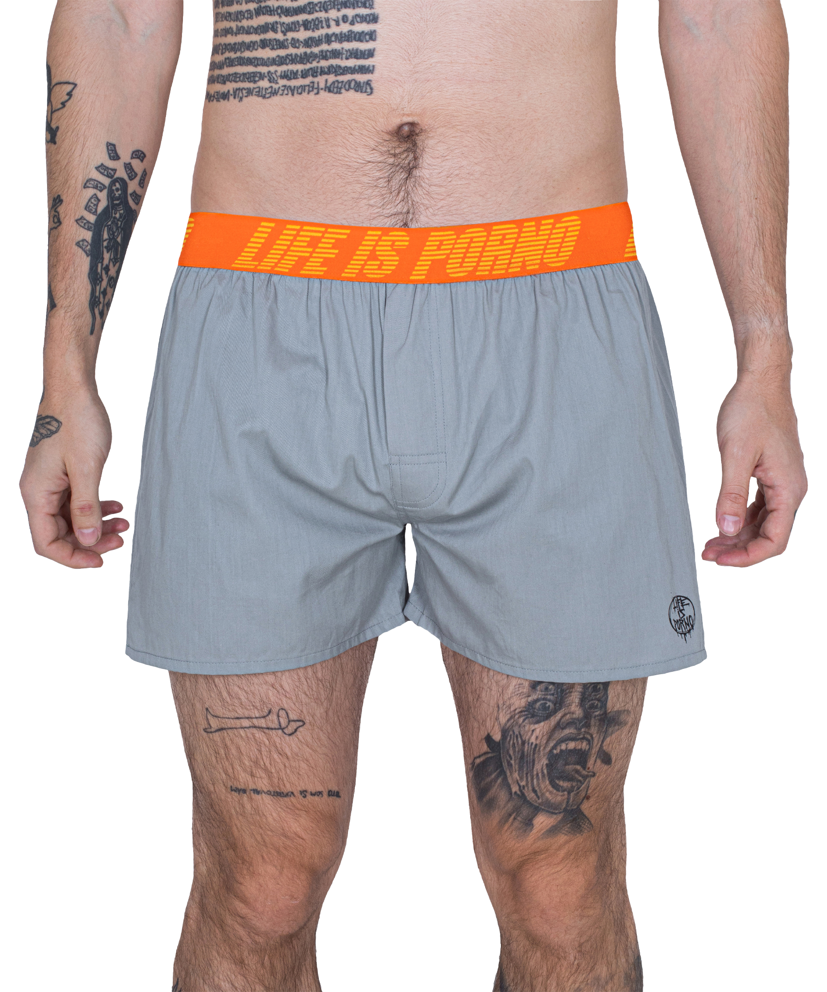 LIP BOXERS 5.0: GREY MELANGE