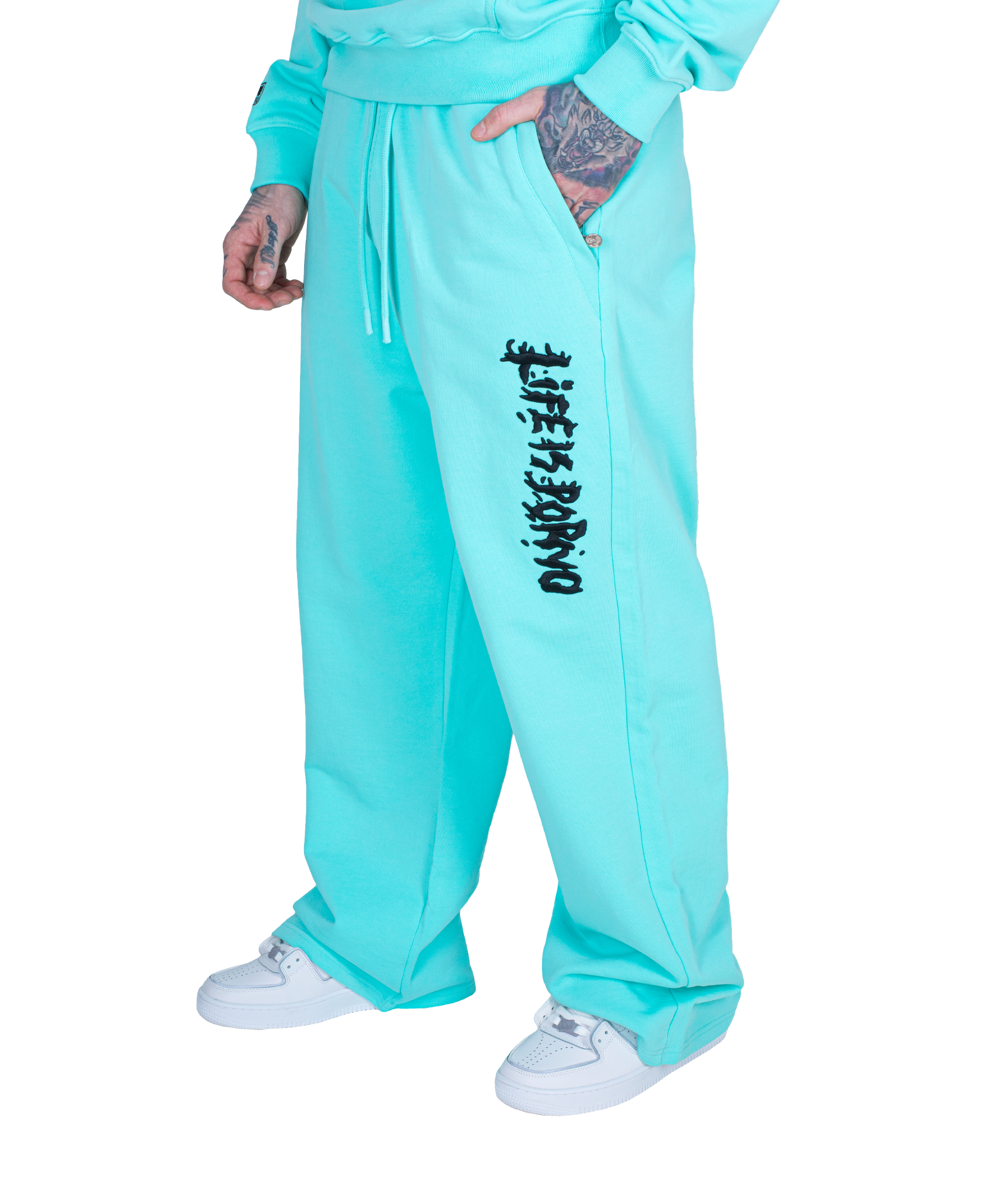 WIDE LEG PANTS: MINT