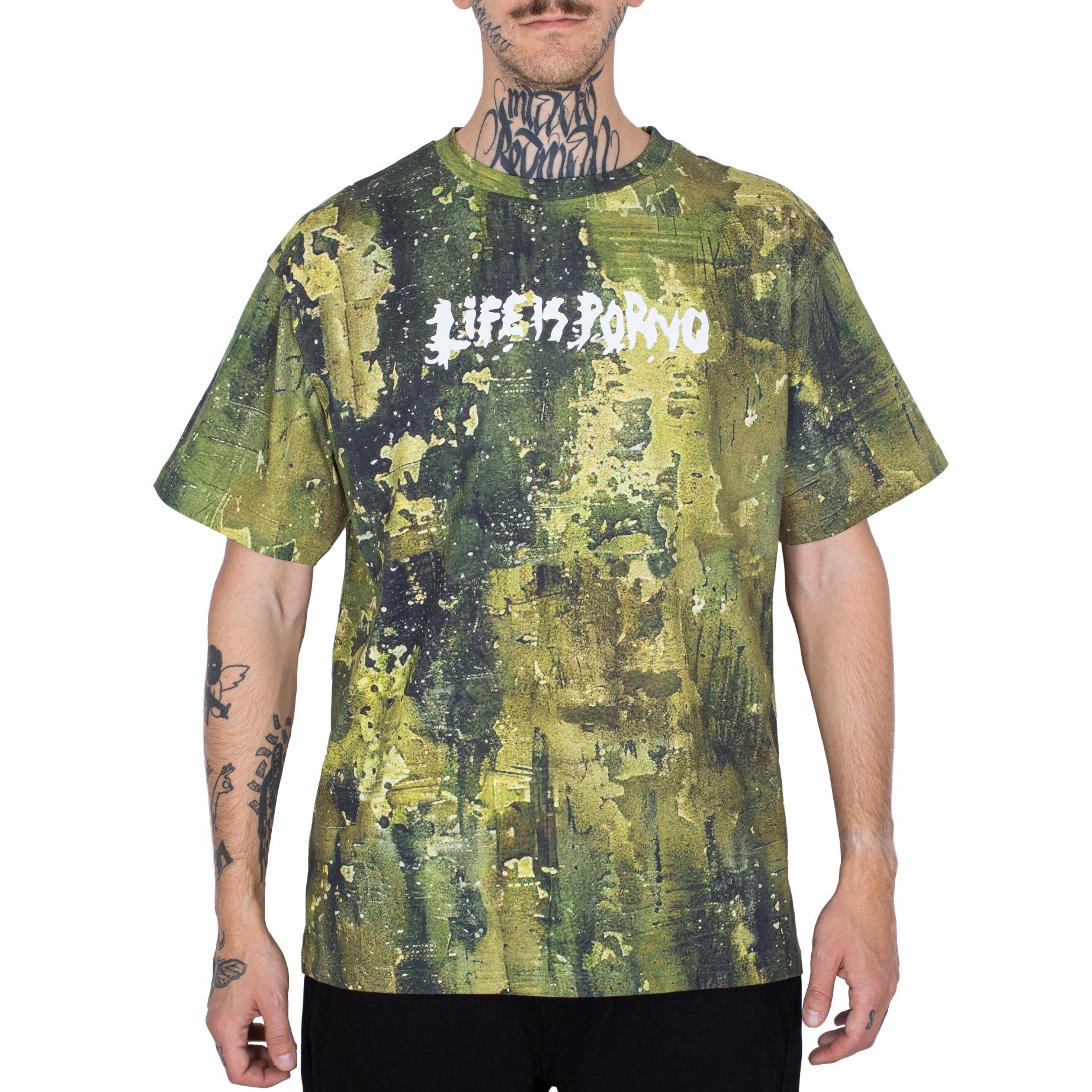CAMO TEE: GREEN