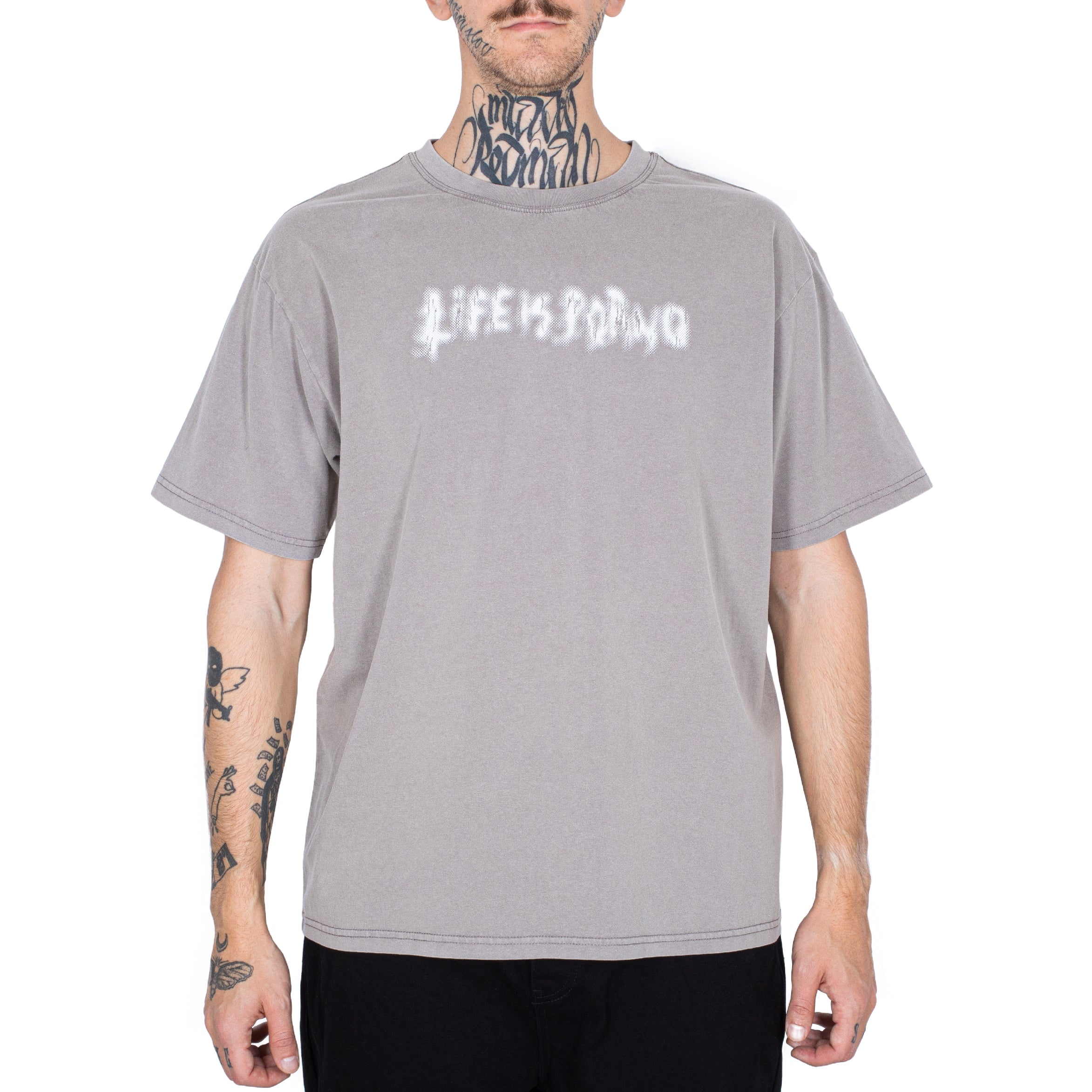 SACRED TEE: GREY WASH
