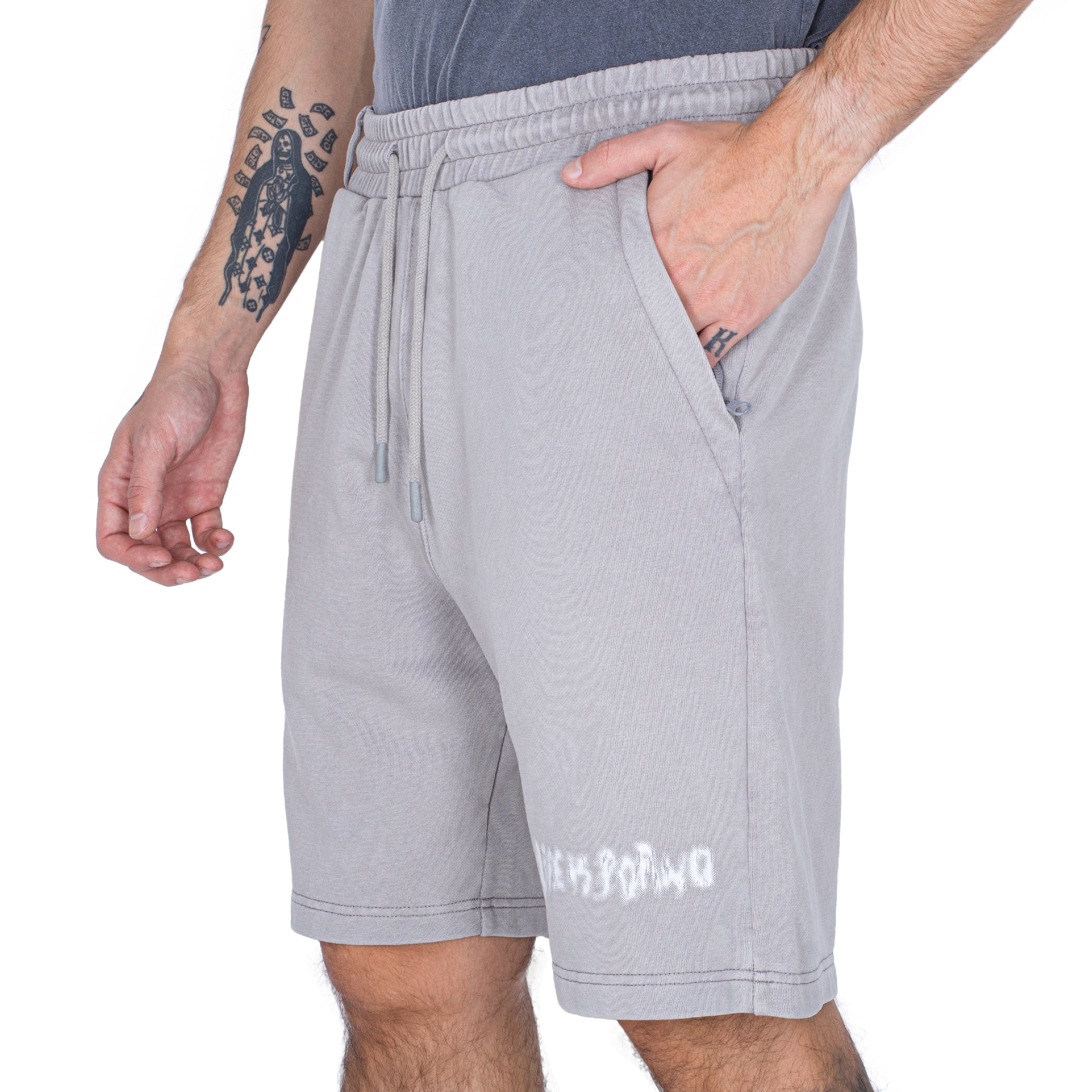 SACRED SHORTS: GREY WASH