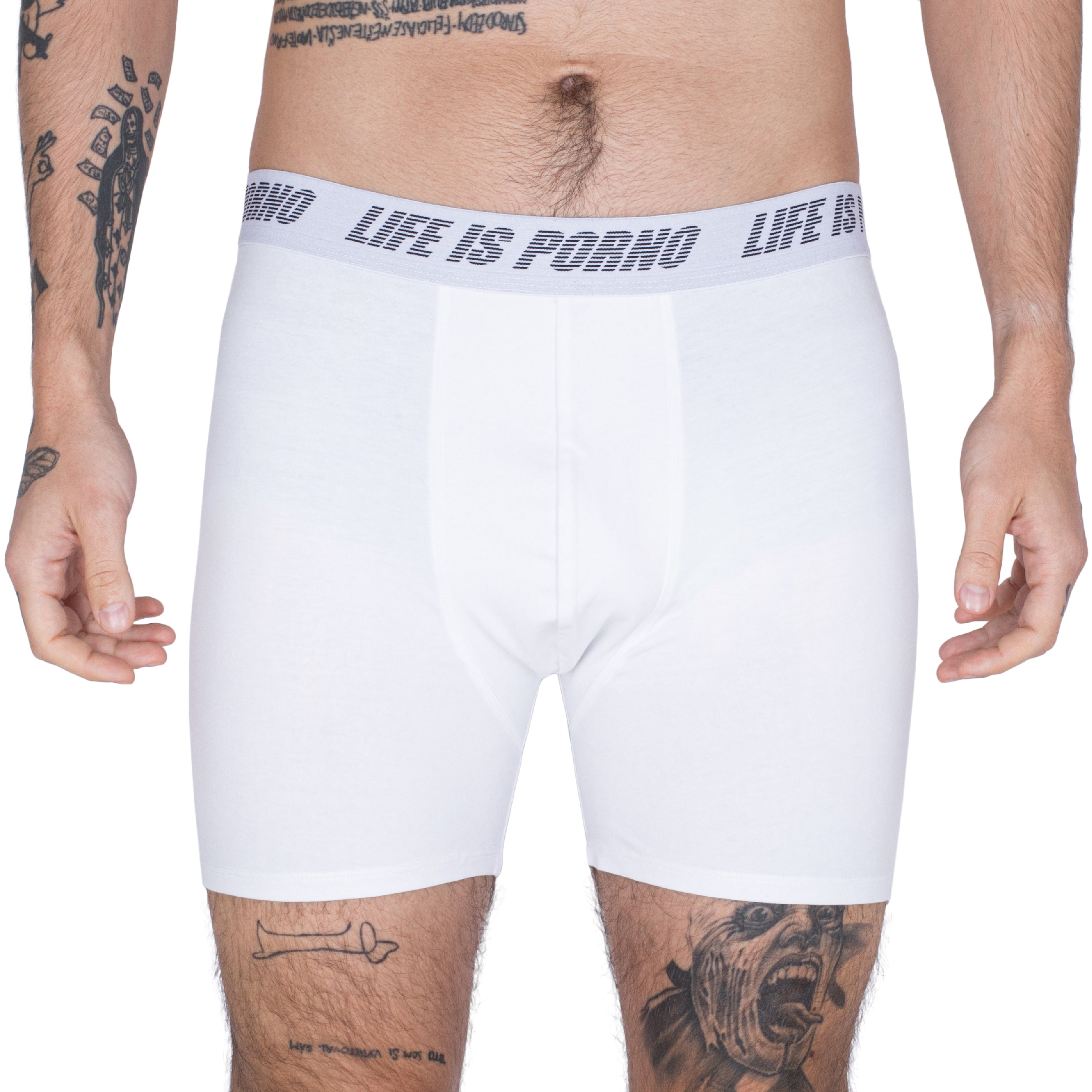LIFE BOXER BRIEFS 2.0: WHITE