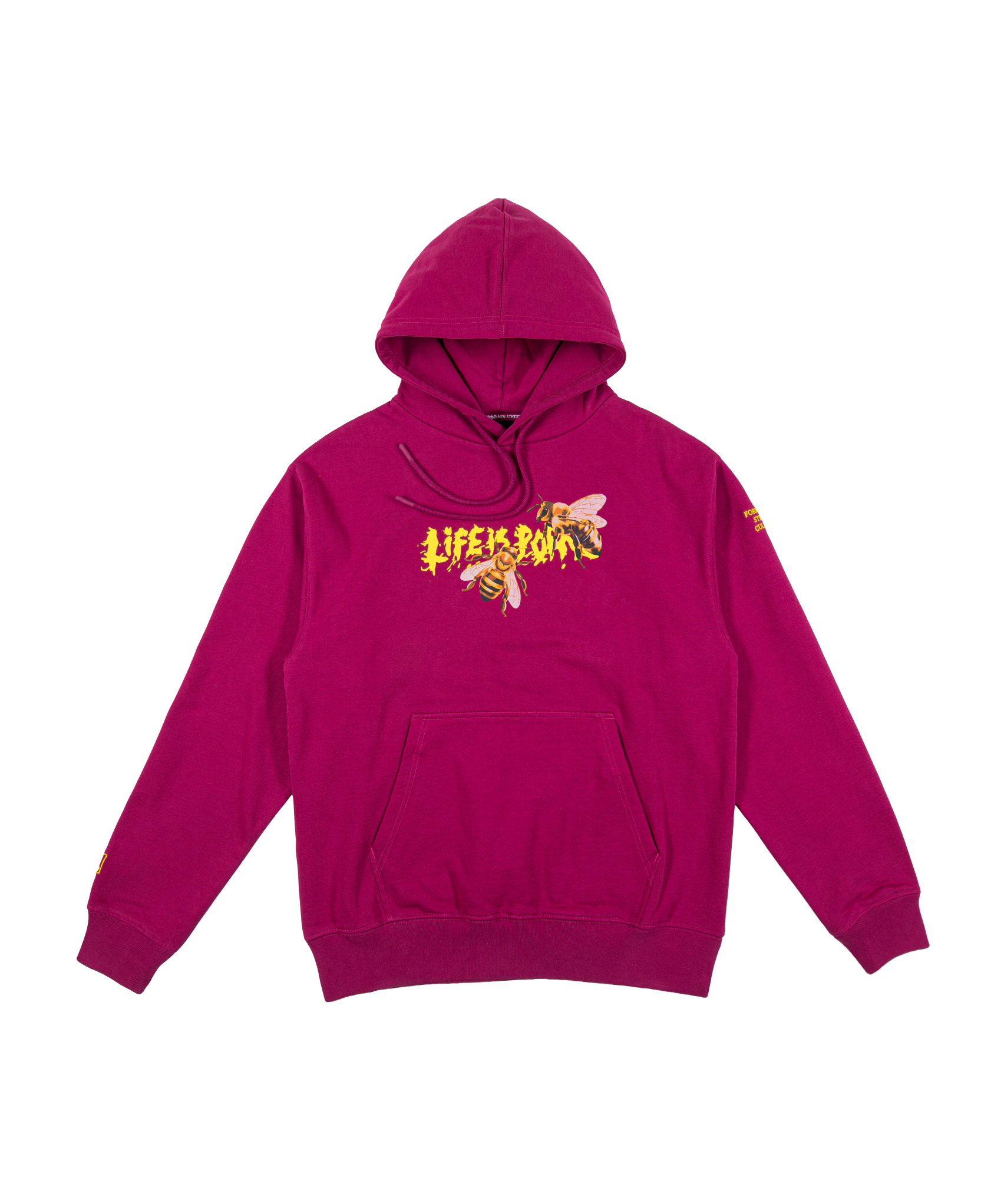 ORIGINAL BEES HOODIE: BORDEAUX