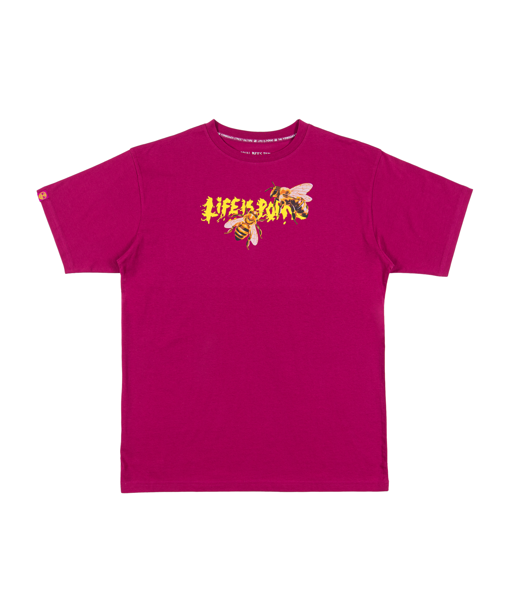 ORIGINAL BEES TEE: BORDEAUX