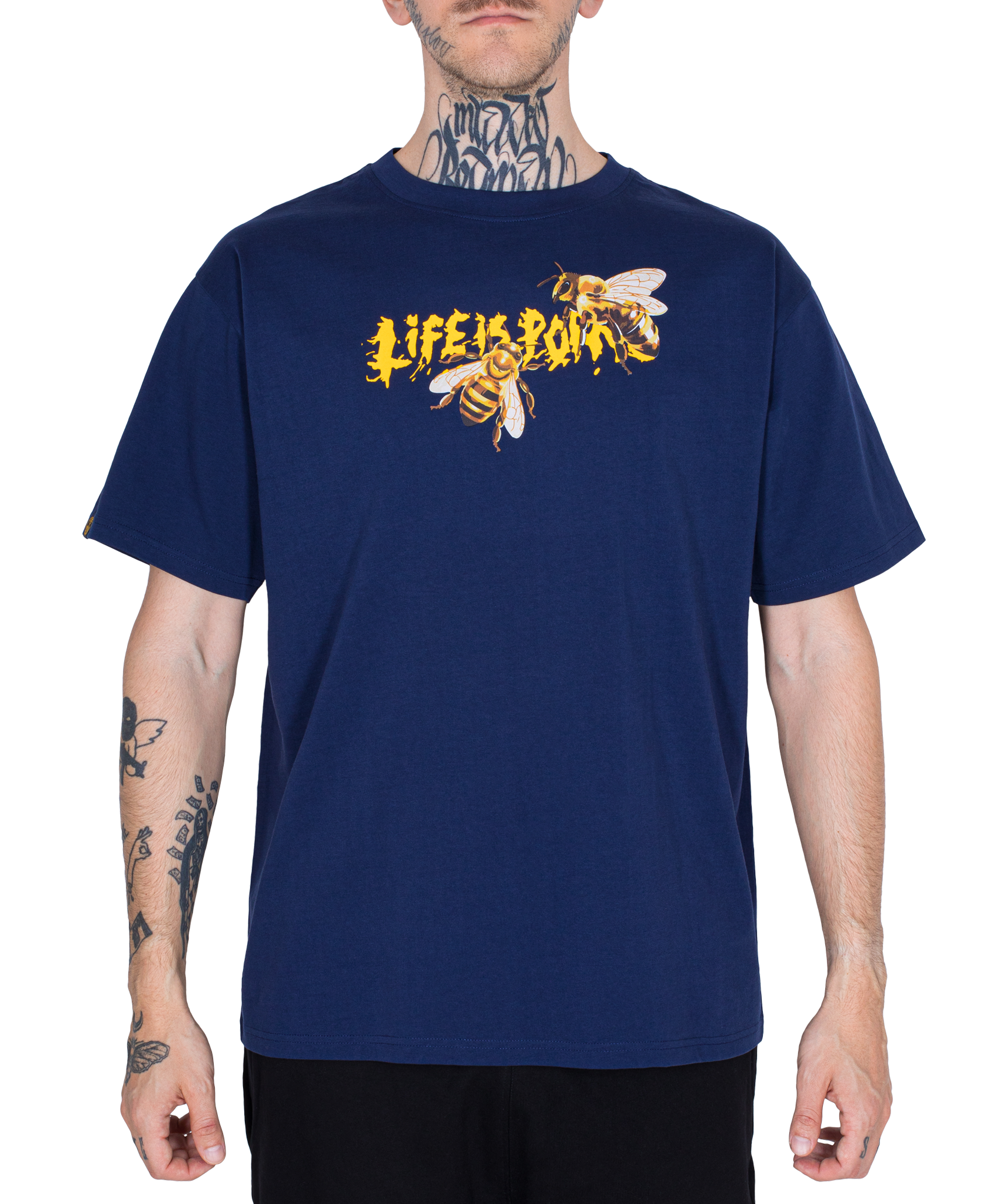 ORIGINAL BEES TEE: DARK BLUE
