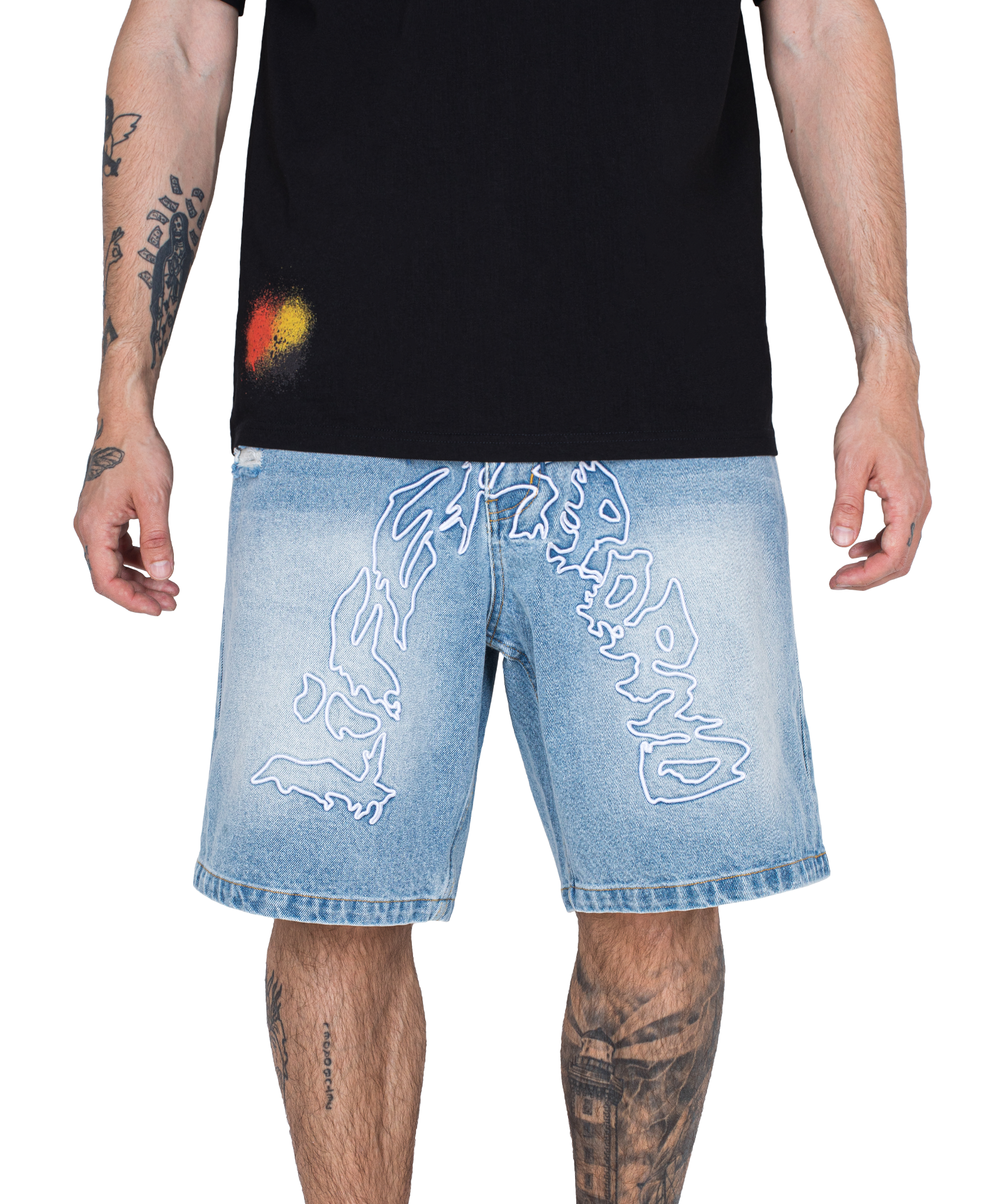 LIFE DENIM SHORTS: LIGHT BLUE
