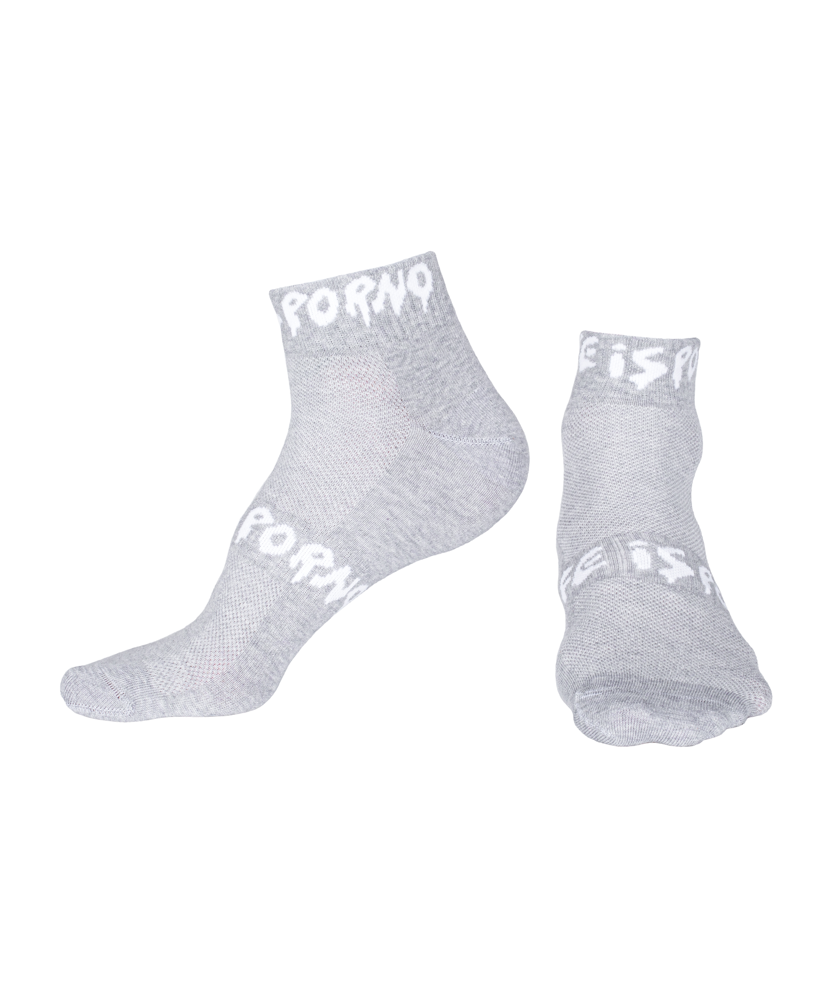 SHORT SOX: GREY