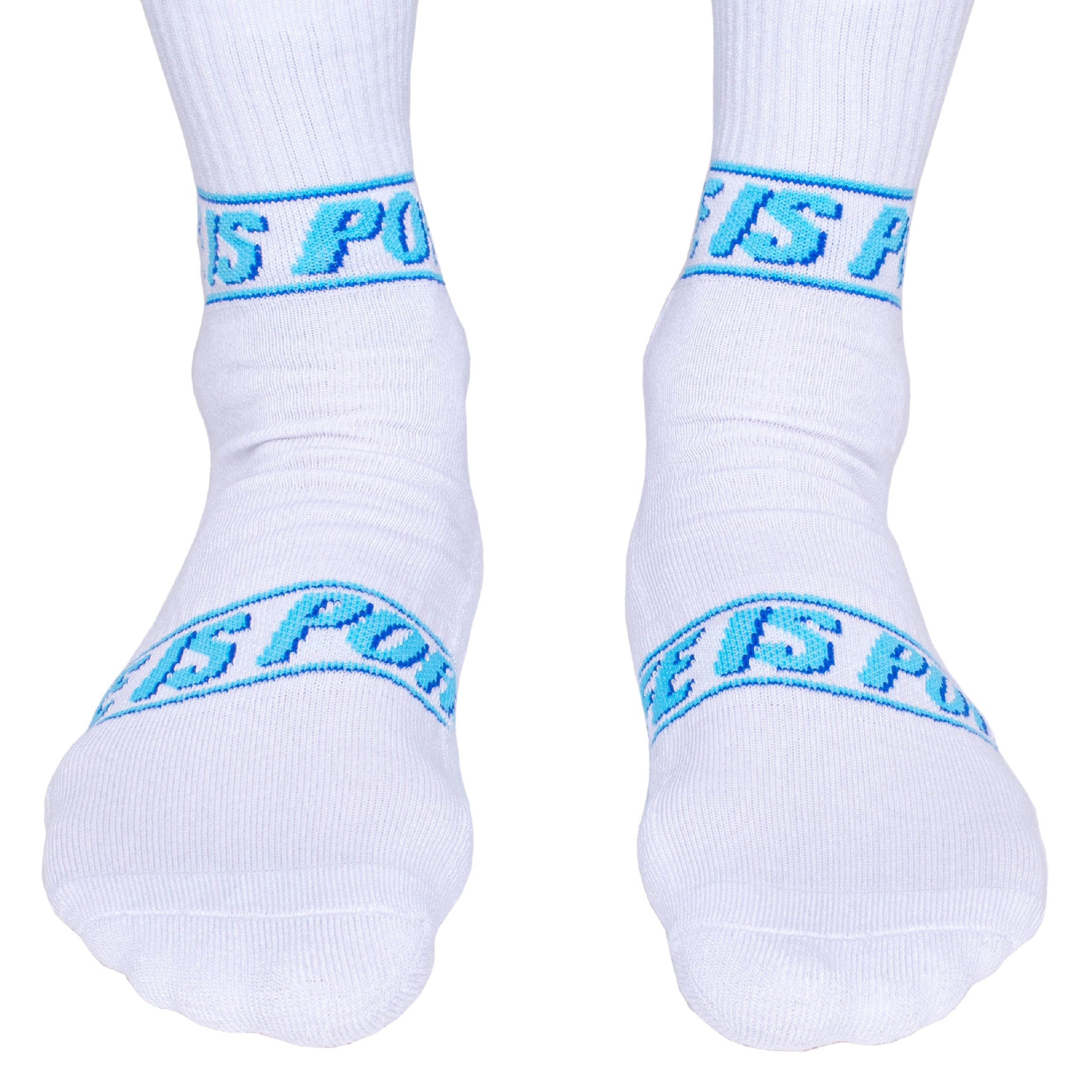 SUPER SOX: WHITE/BLUE