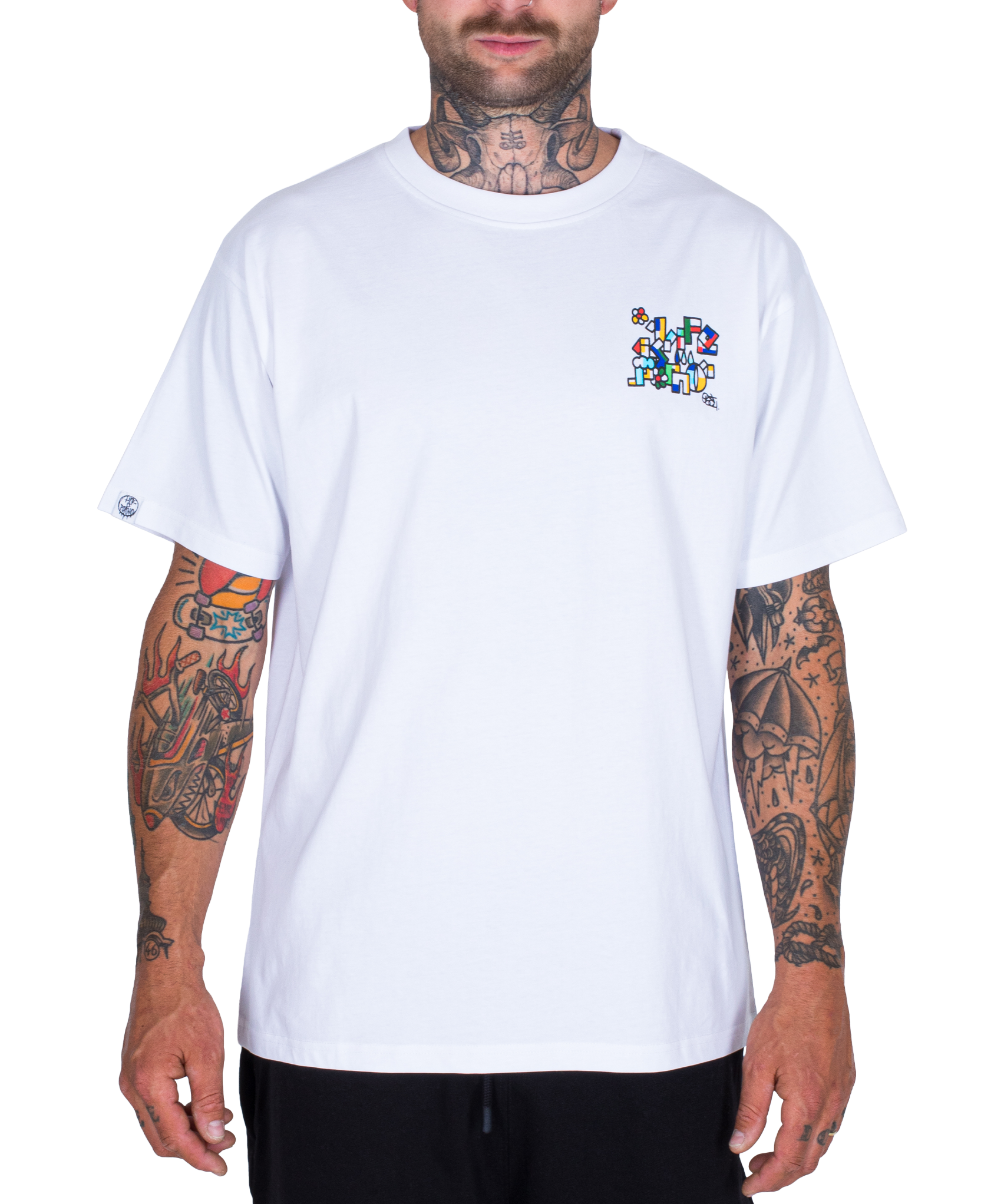 BURNER TEE: WHITE
