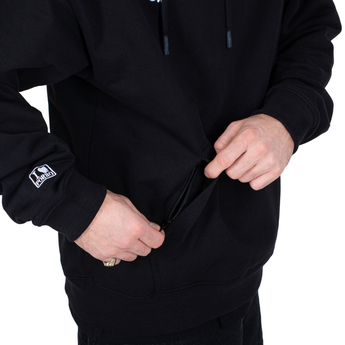 ORIGINAL HOODIE: BLACK/WHITE
