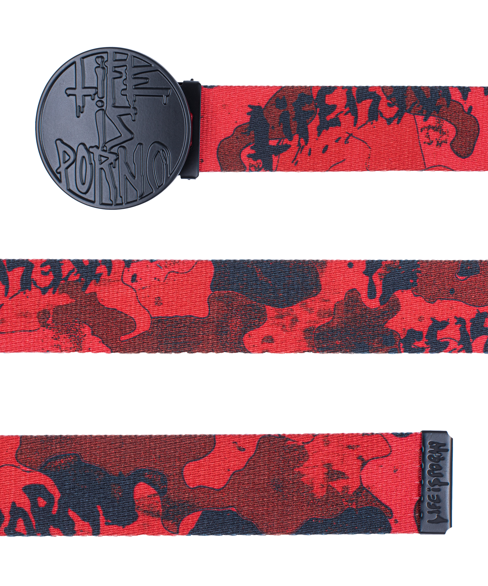 CAMO WOVEN BELT 2.0: RED
