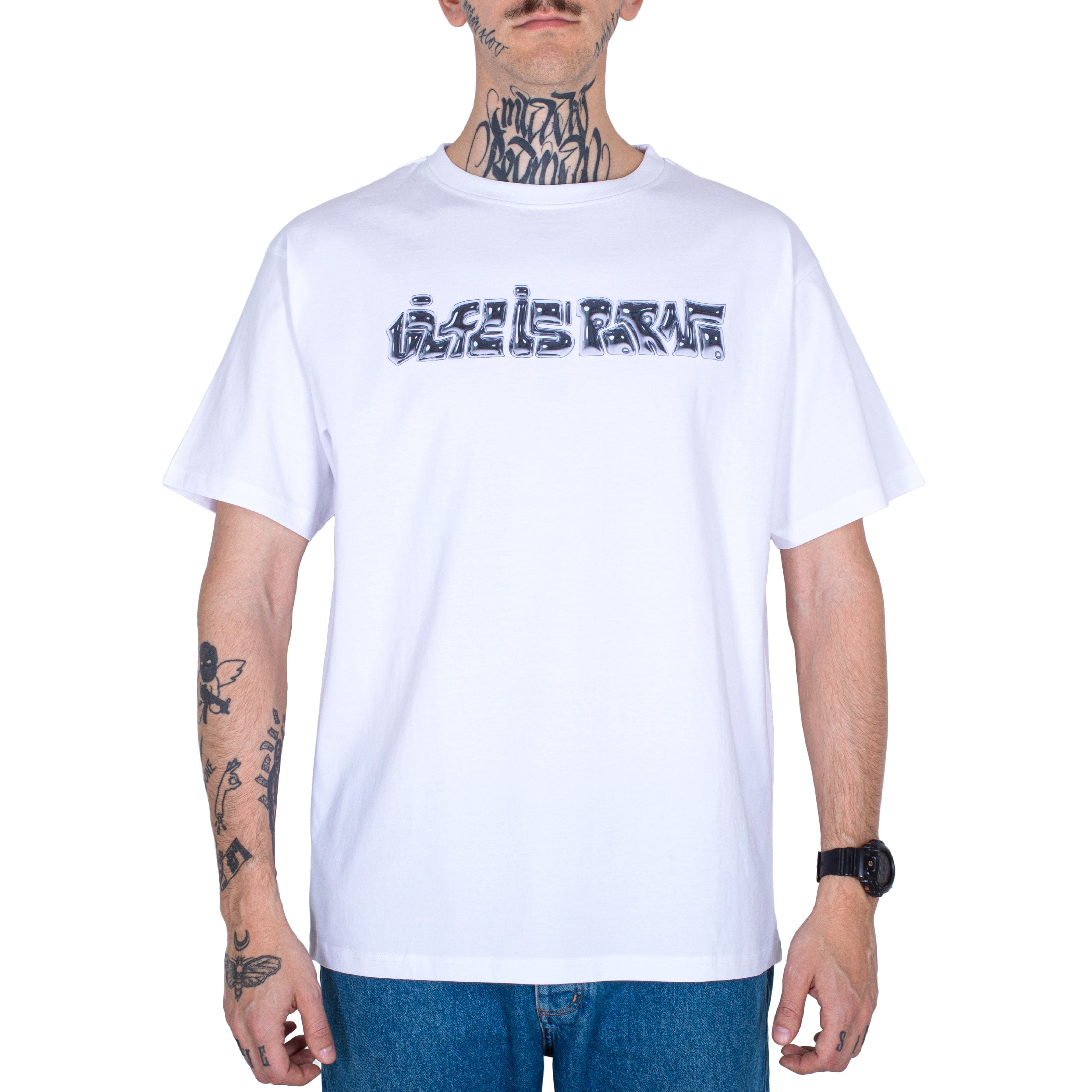 FUTURE CHROME TEE: WHITE