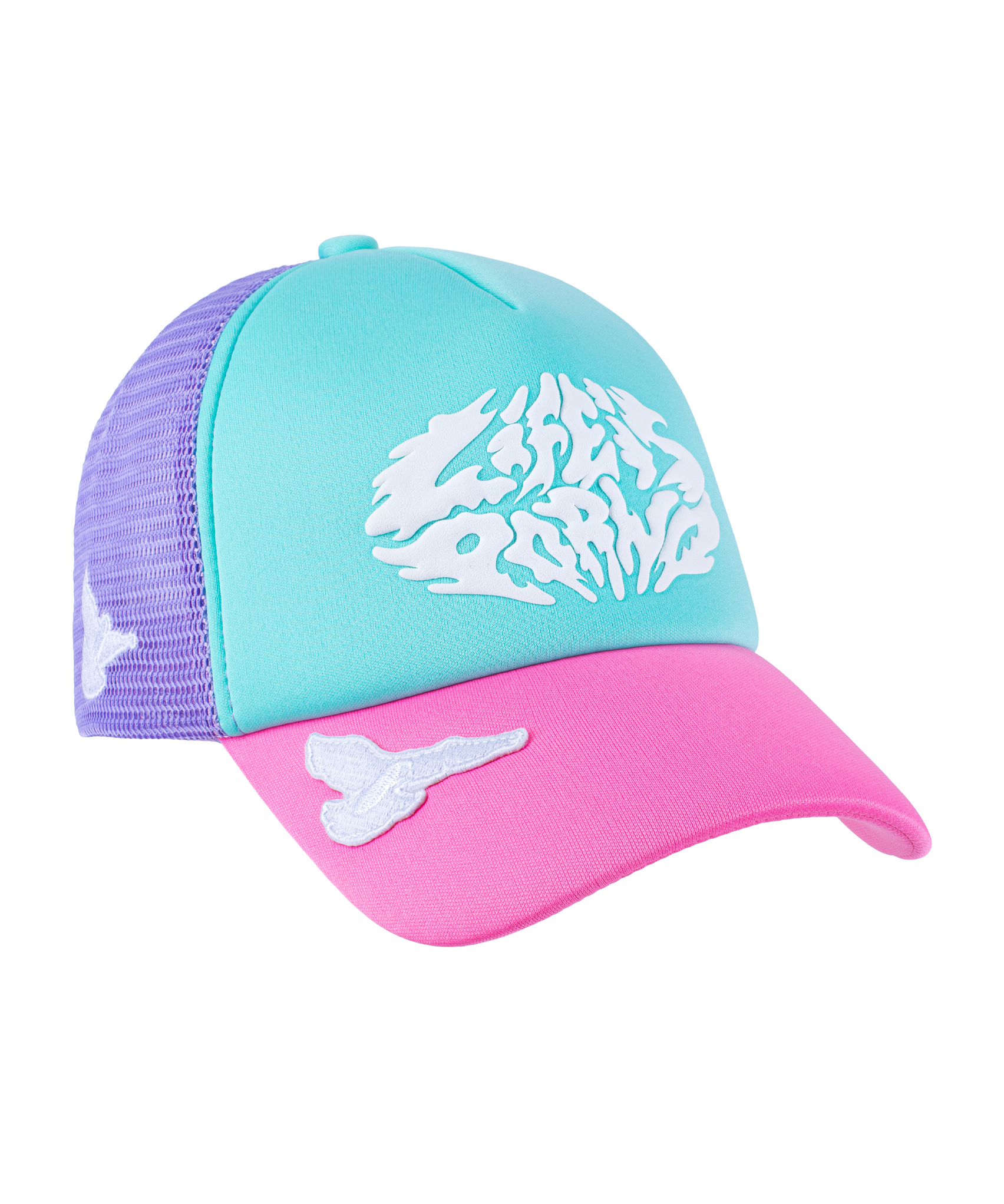 SPIDER BALL CAP TRUCKER 5 PANEL: MARSHMALLOW
