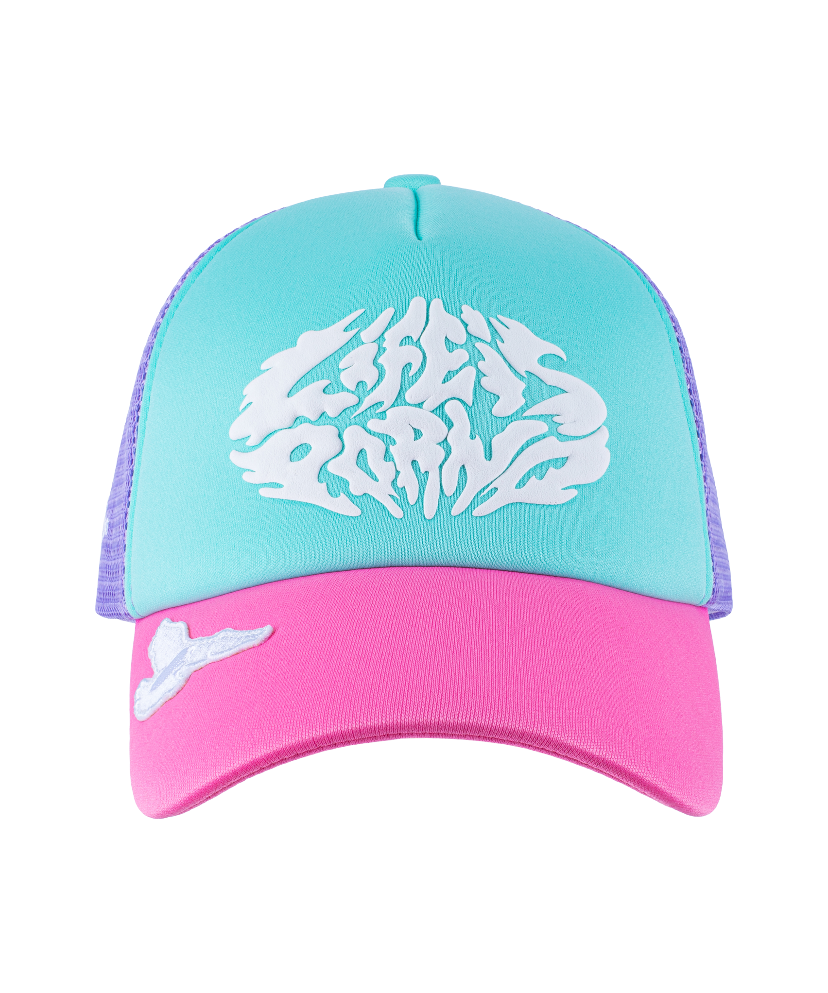 SPIDER BALL CAP TRUCKER 5 PANEL: MARSHMALLOW