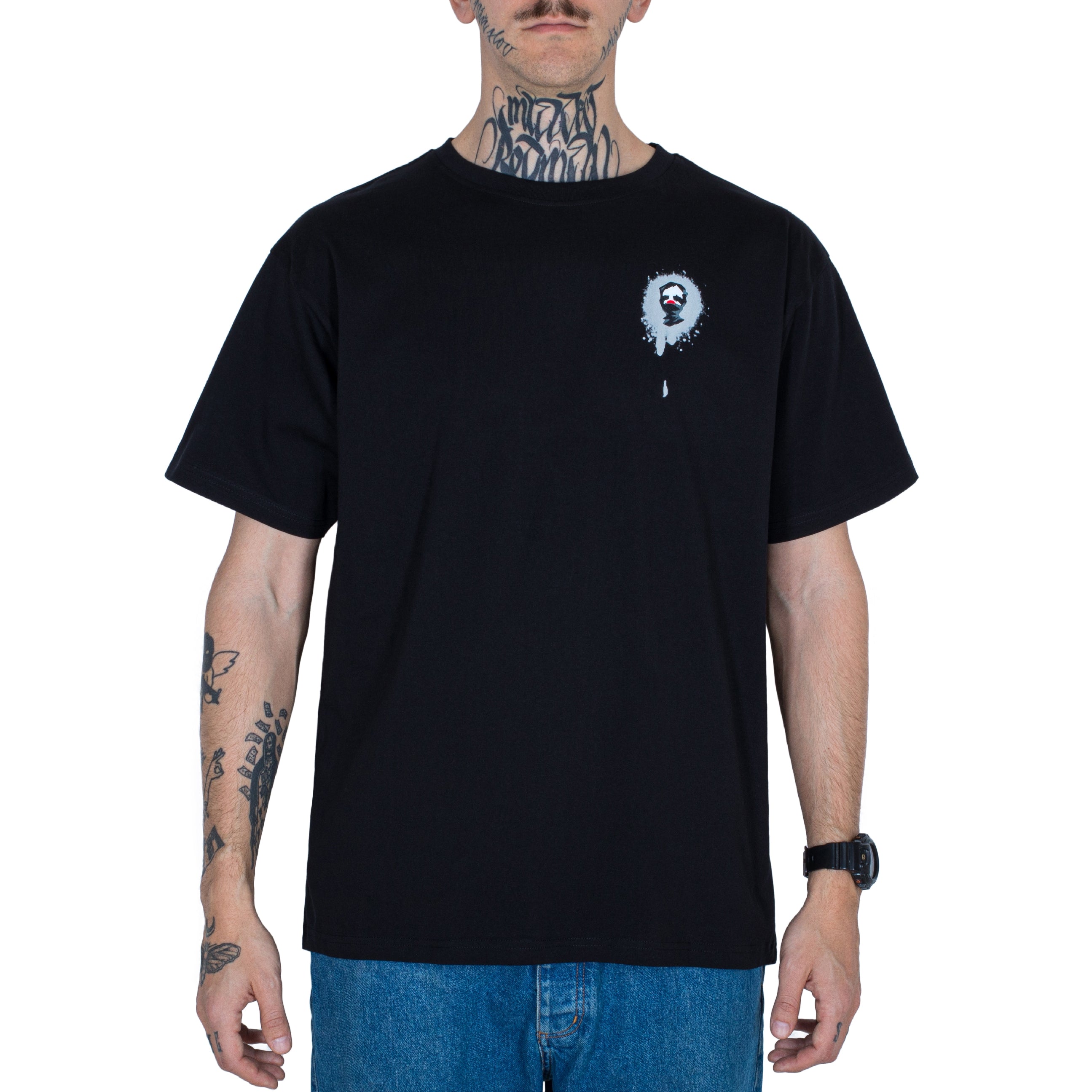 RUMPEL TEE: BLACK