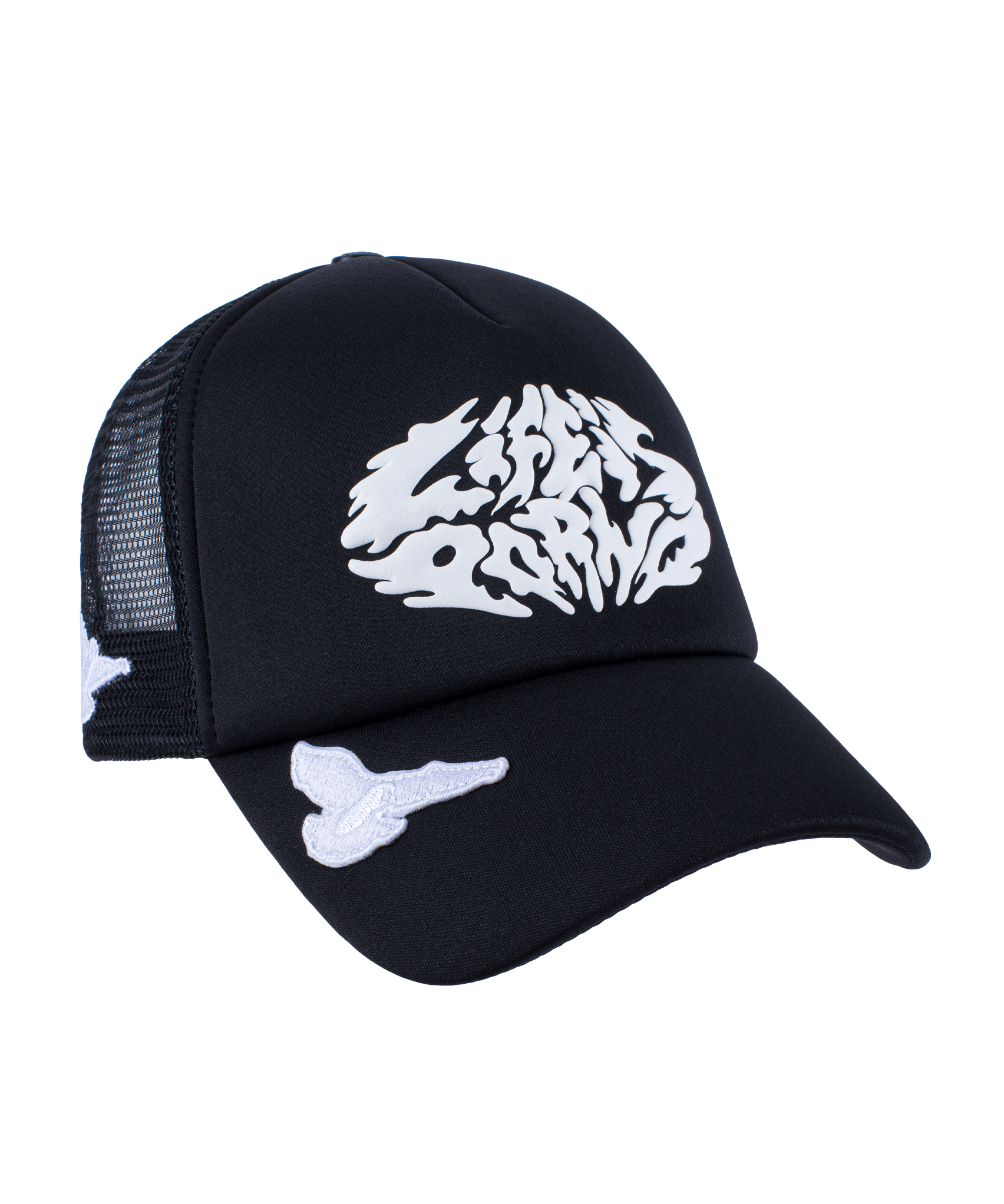 SPIDER BALL CAP TRUCKER 5 PANEL: BLACK