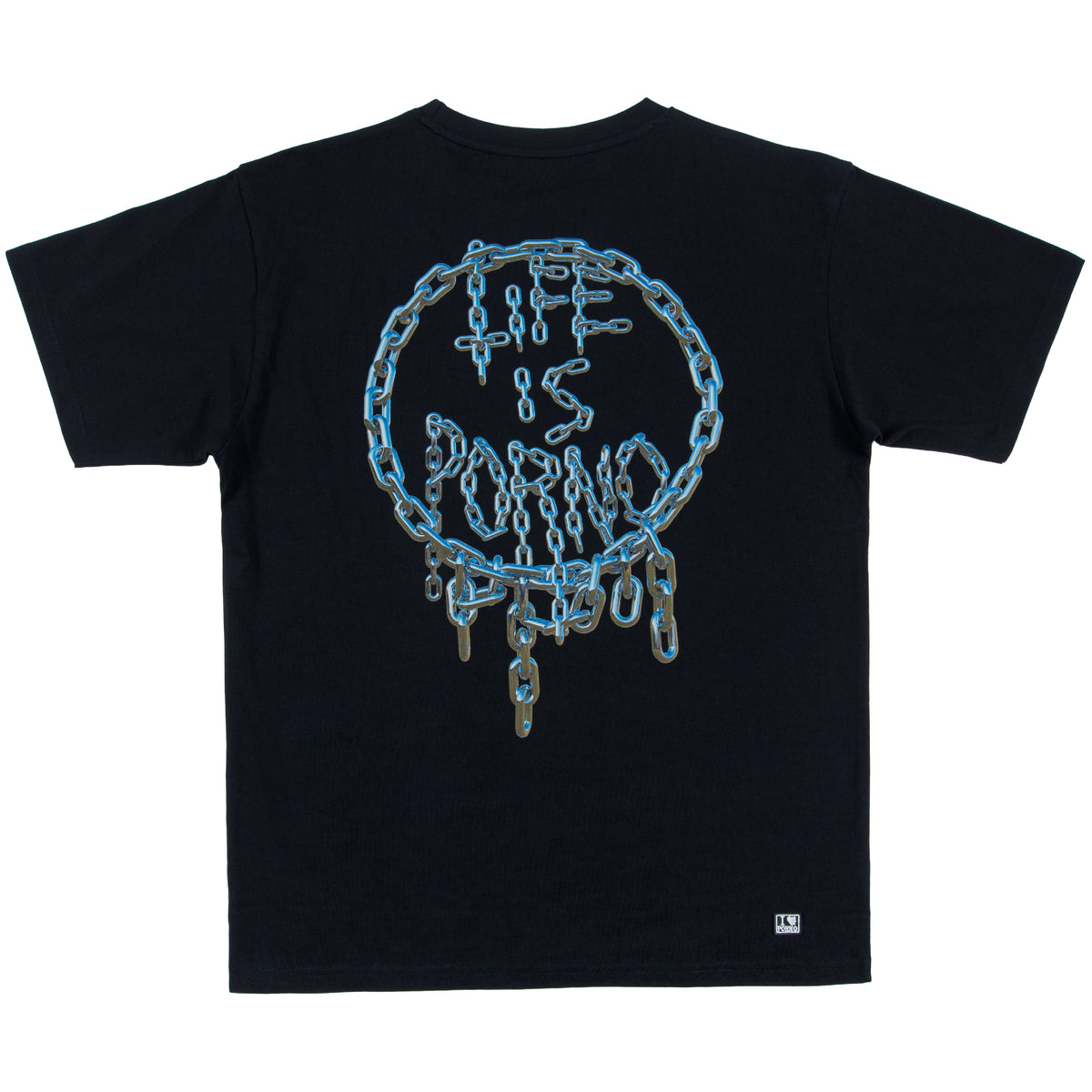 CHAIN TEE: BLACK