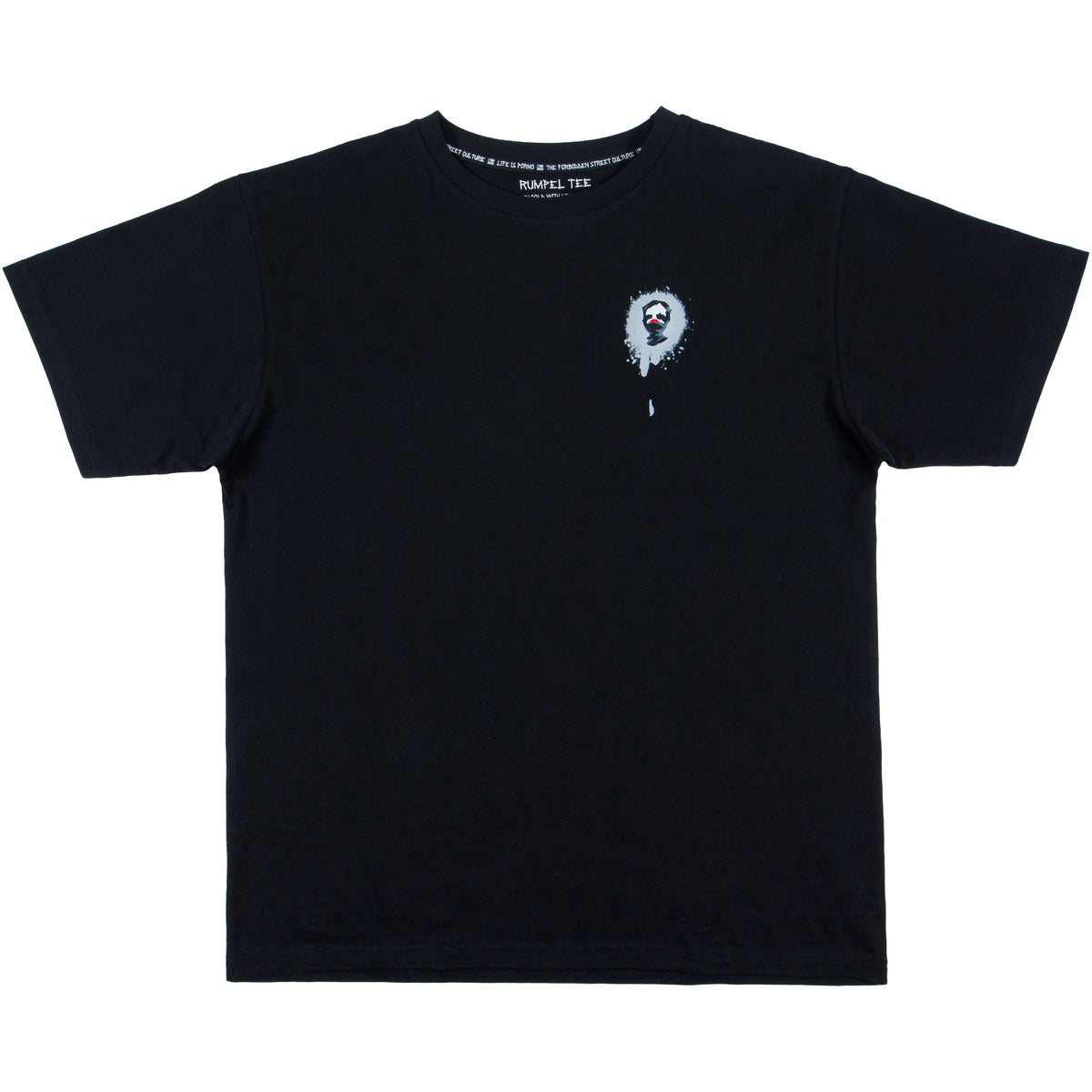 RUMPEL TEE: BLACK