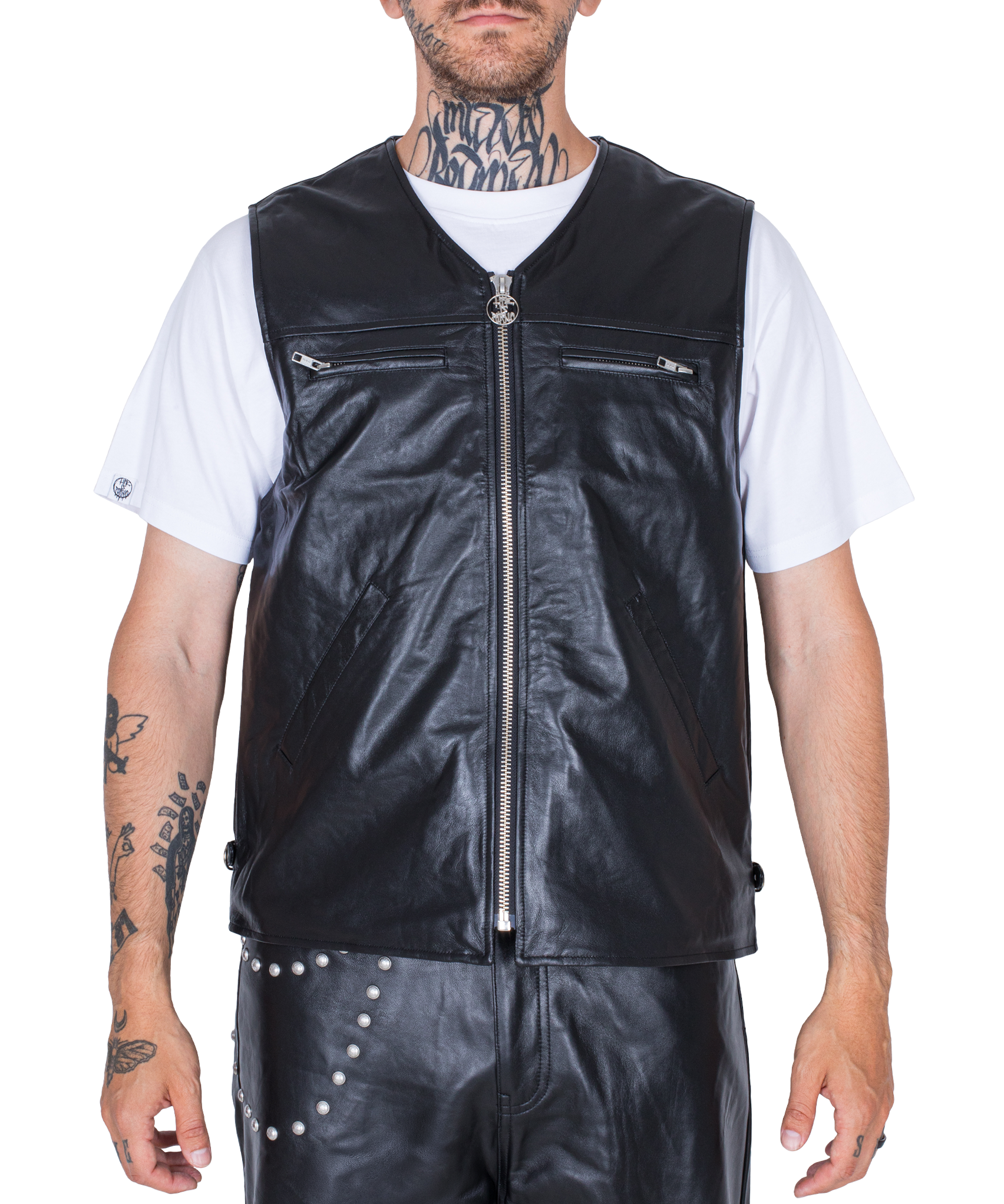 LEATHER VEST