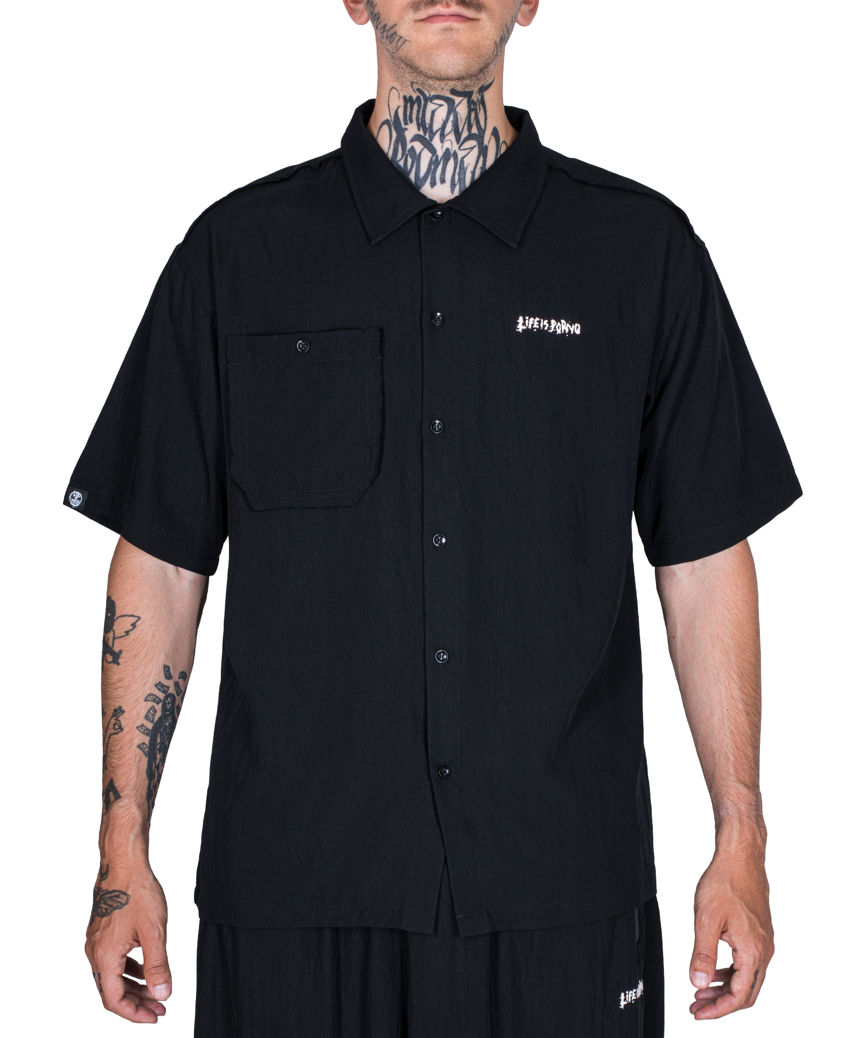 HAWAI SHIRT: BLACK