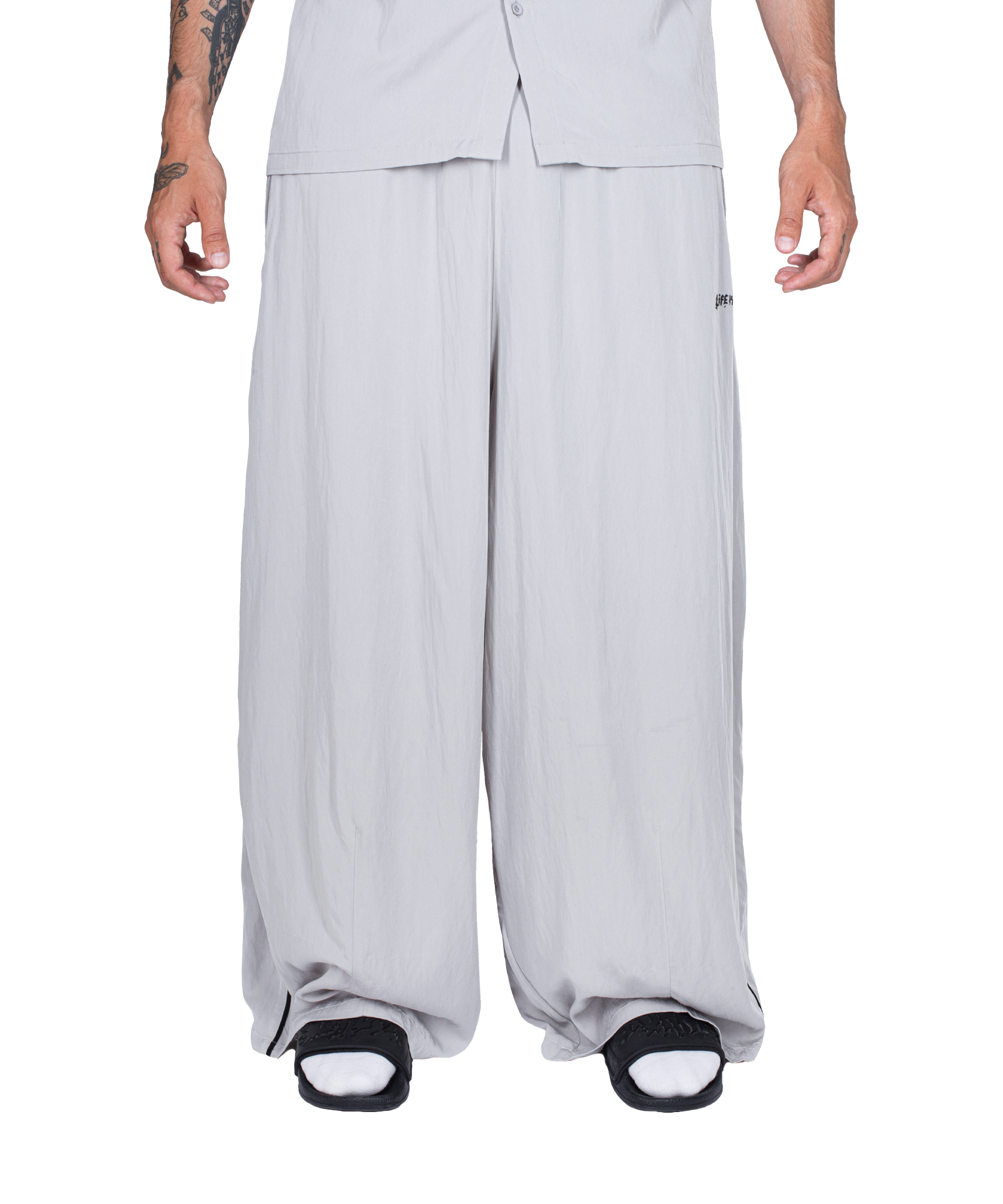 BARREL PANTS: GREY
