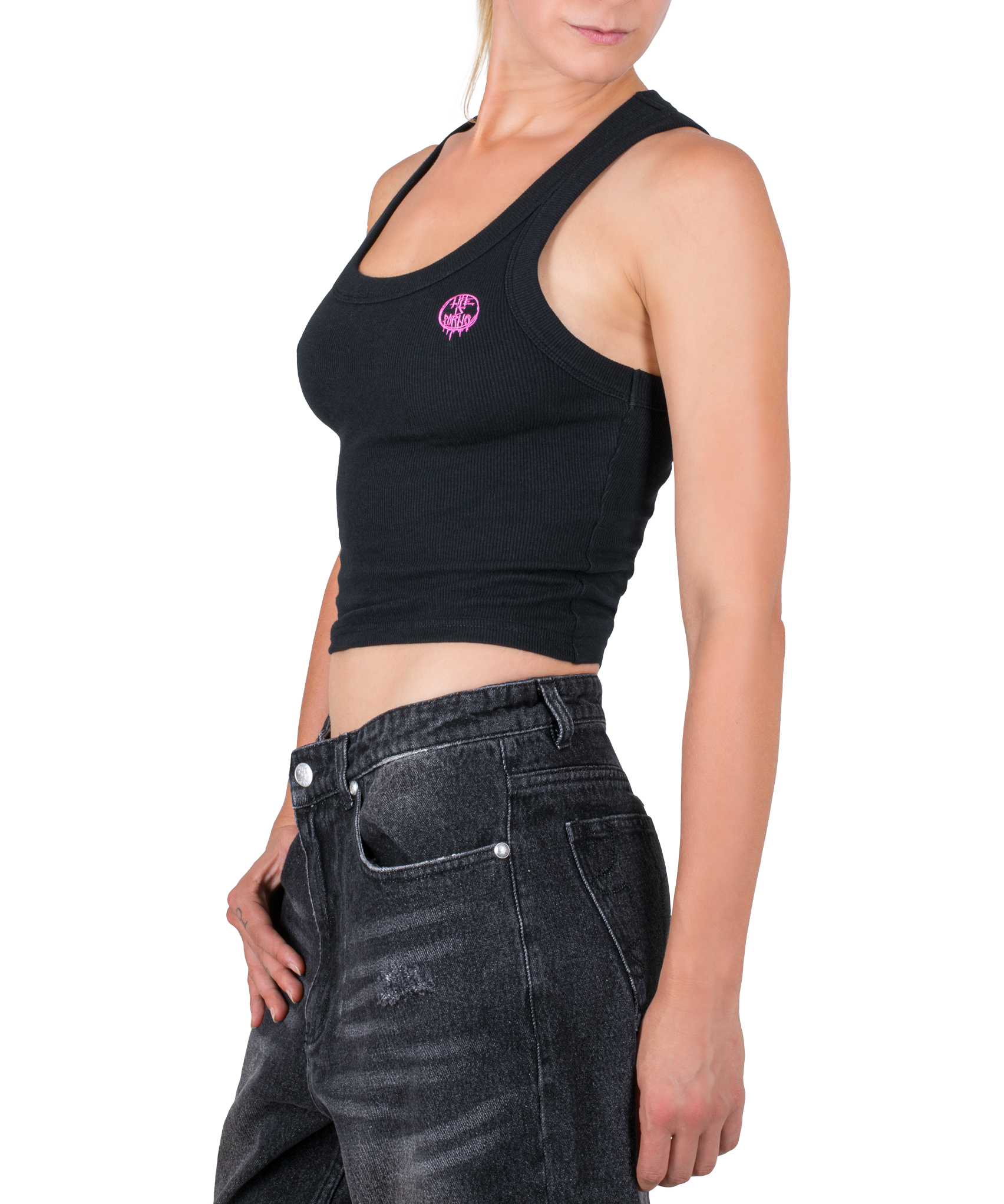 WOMEN TANK TOP: BLACK