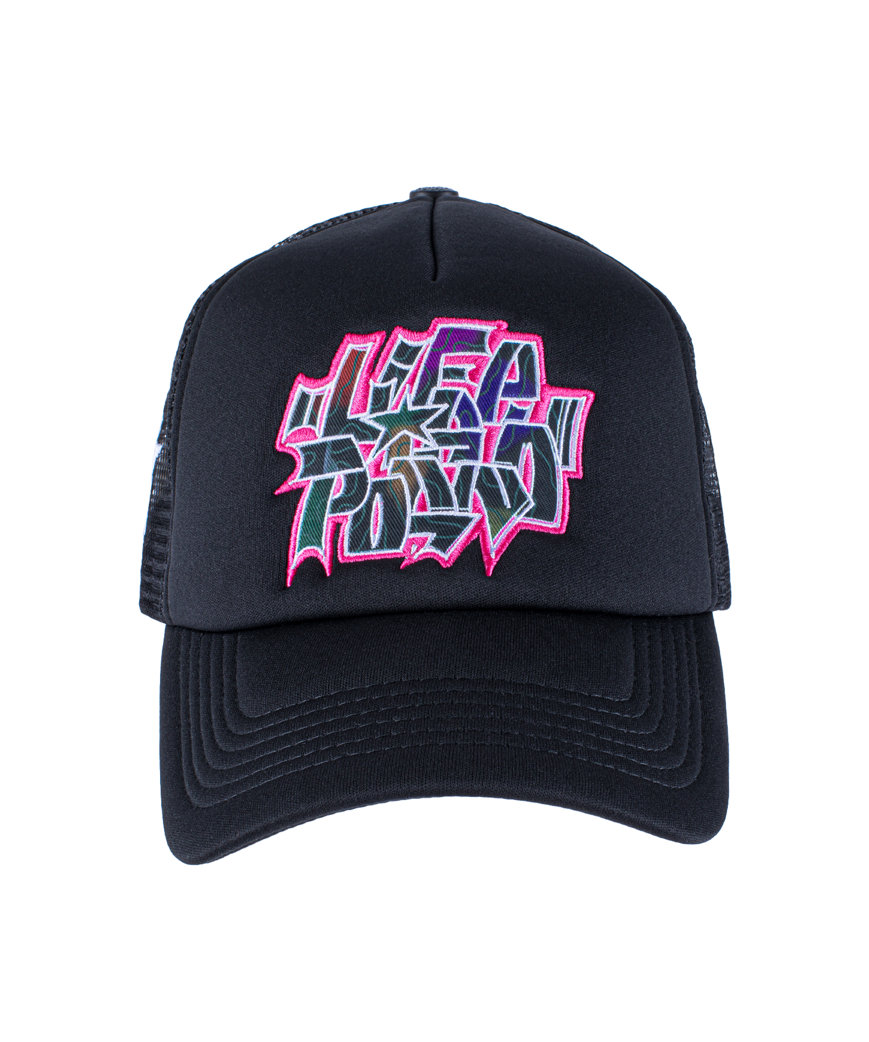 5 PANEL TRUCKER BALL CAP BURNER