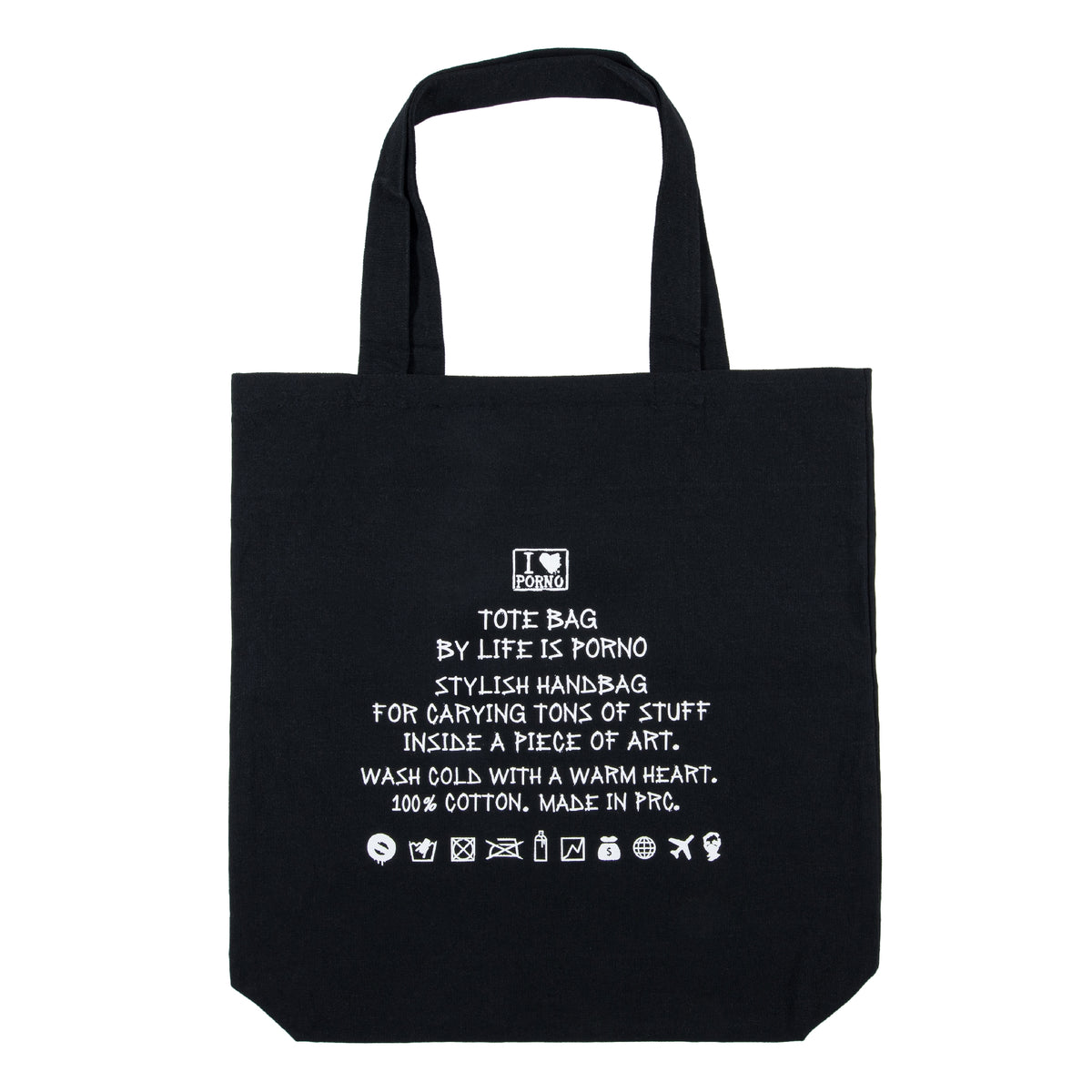 ORIGINAL TOTE BAG: BLACK/WHITE
