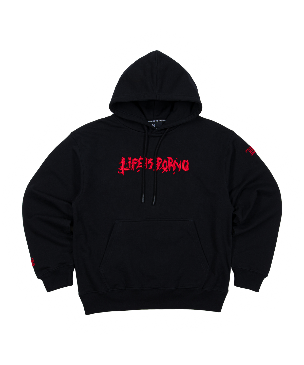 ORIGINAL HOODIE: BLACK/RED