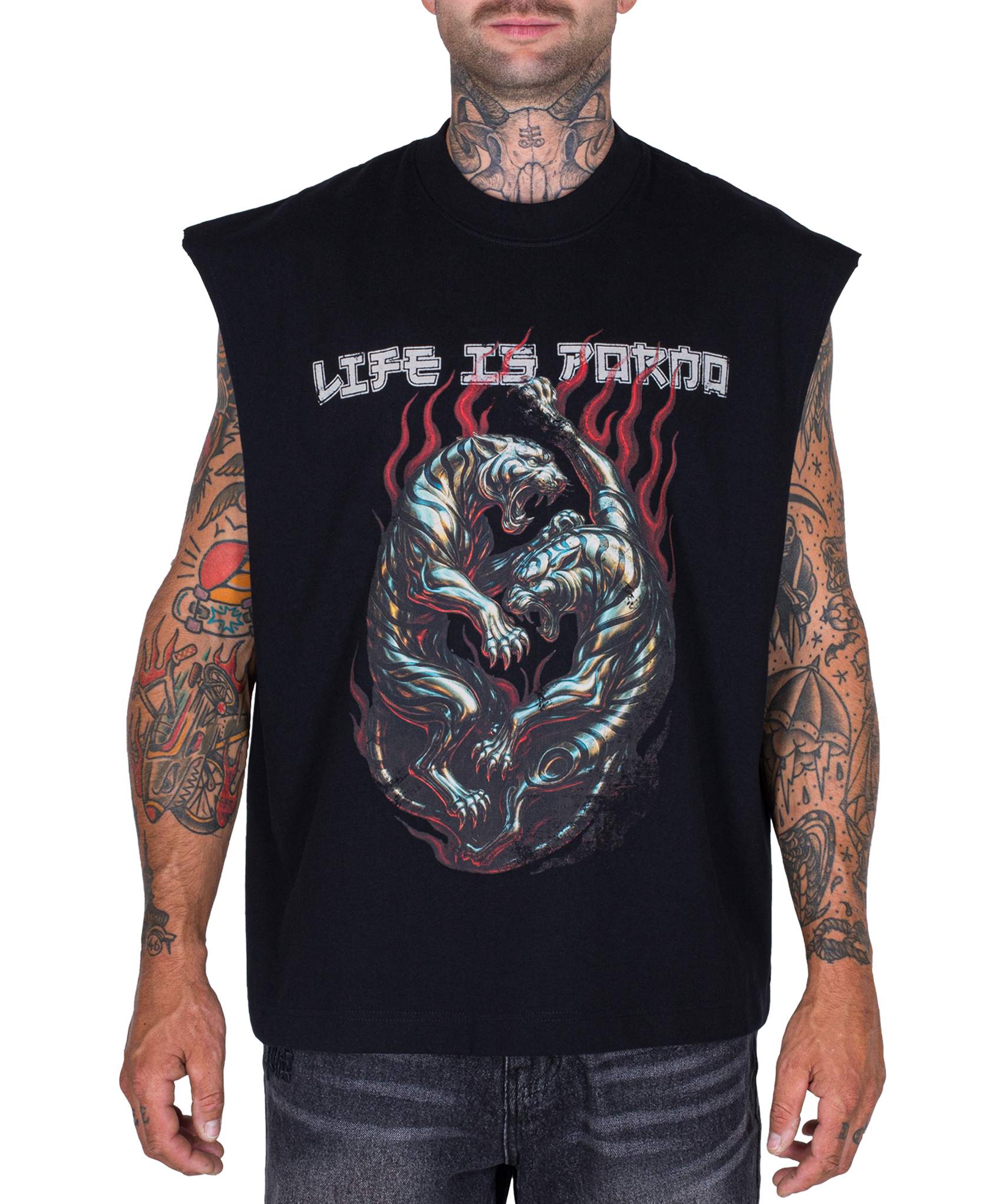 TIGER SLEEVELESS TOP