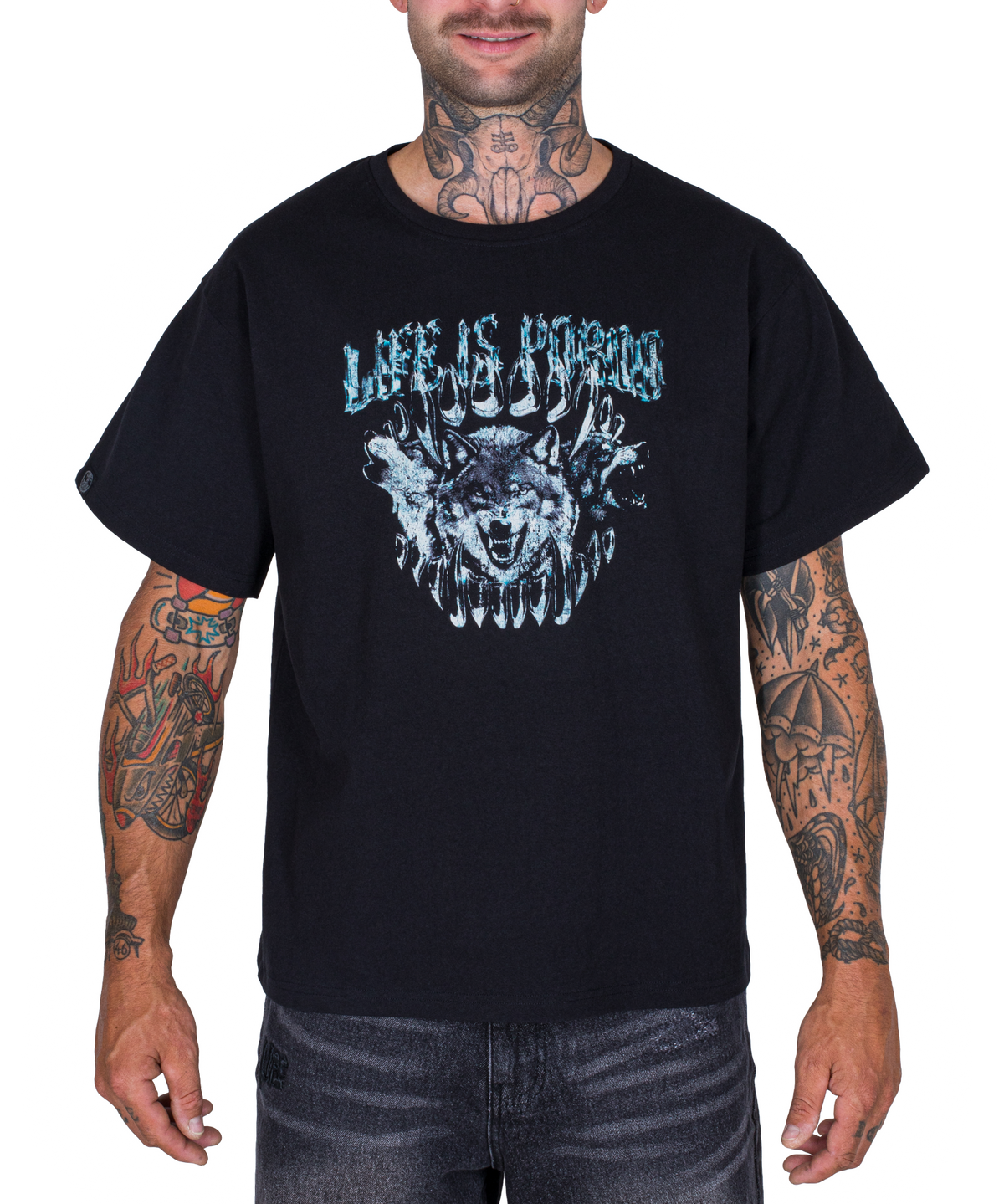 ANIMAL TEE: BLACK