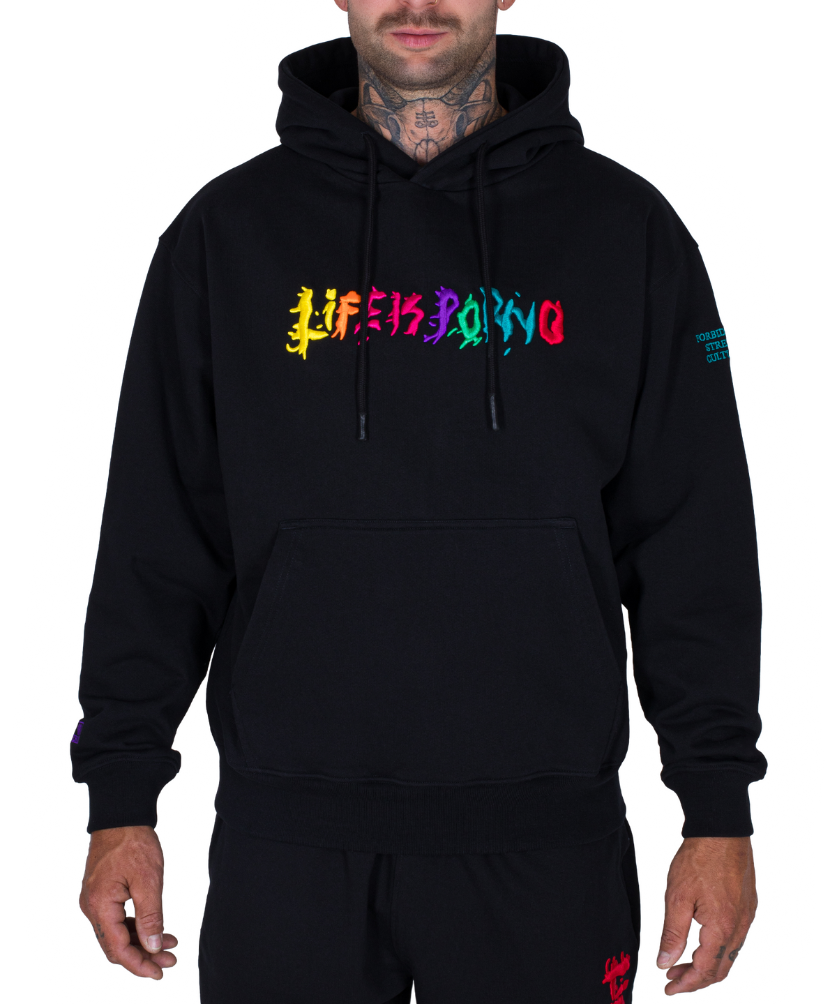 ORIGINAL HOODIE: BLACK/CIRKUS