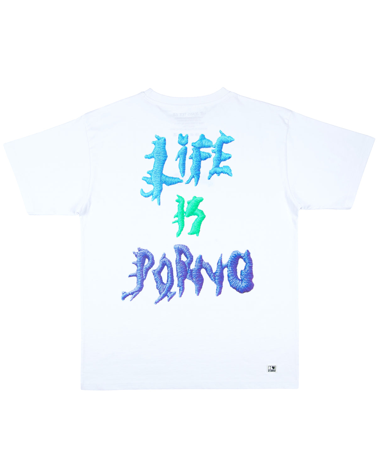 LIP JEANS TEE 2.0: WHITE