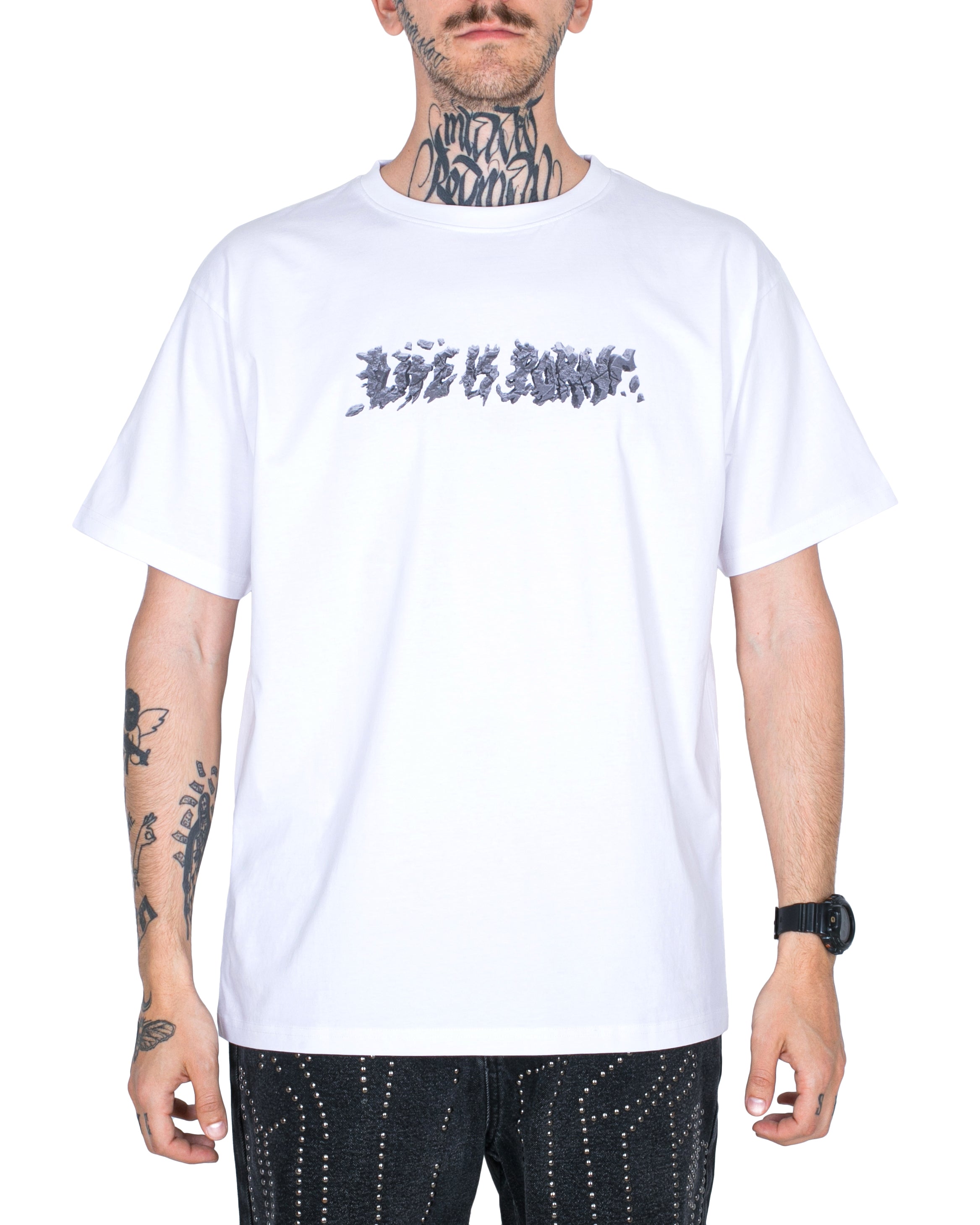 STONE TEE: WHITE