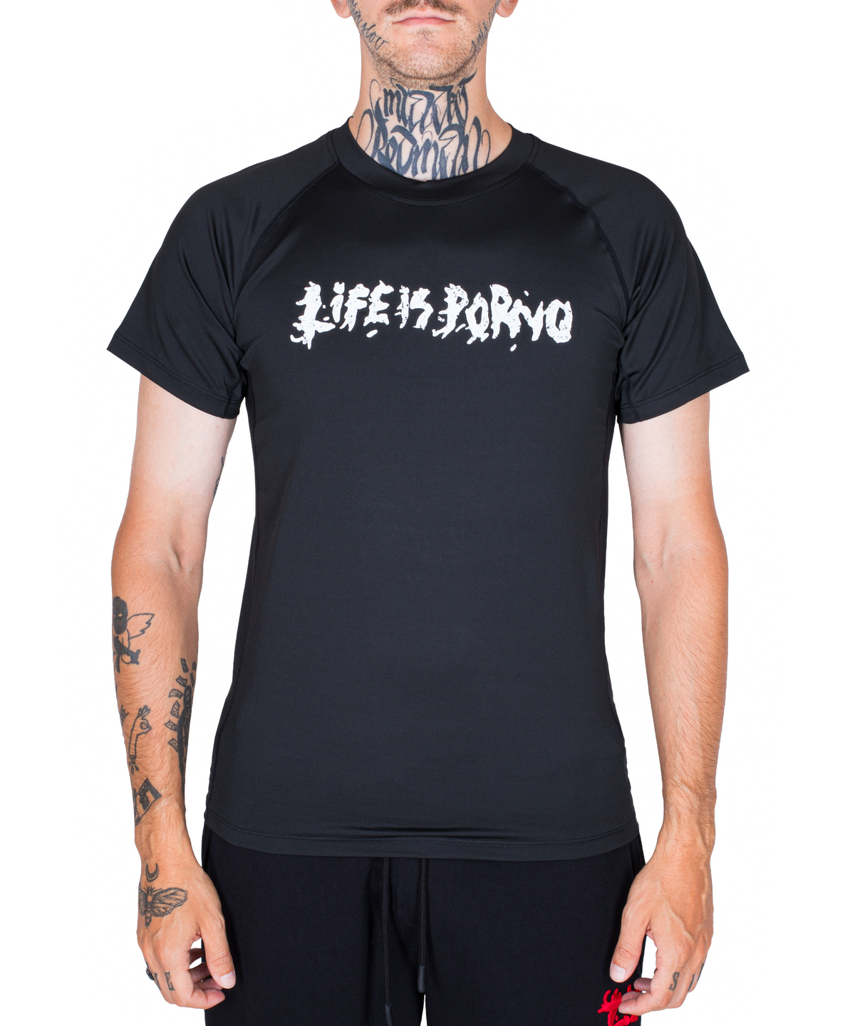 SPORT TEE SHORT: BLACK