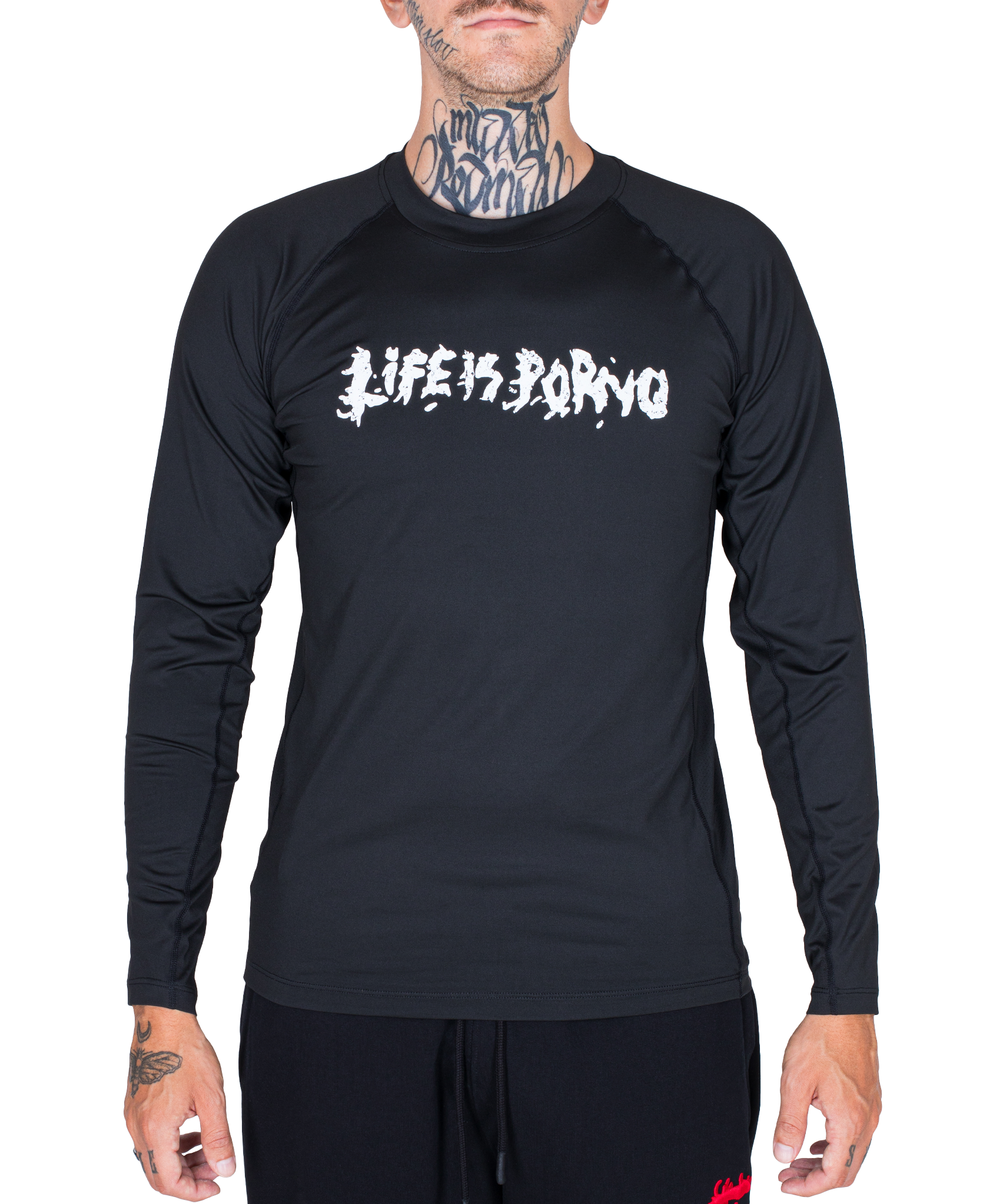 SPORT TEE LONG: BLACK