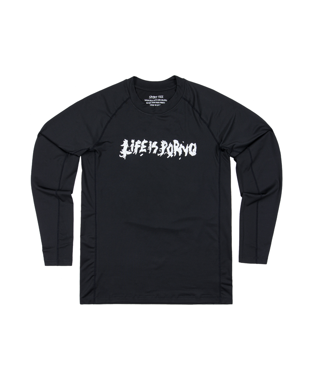 SPORT TEE LONG: BLACK