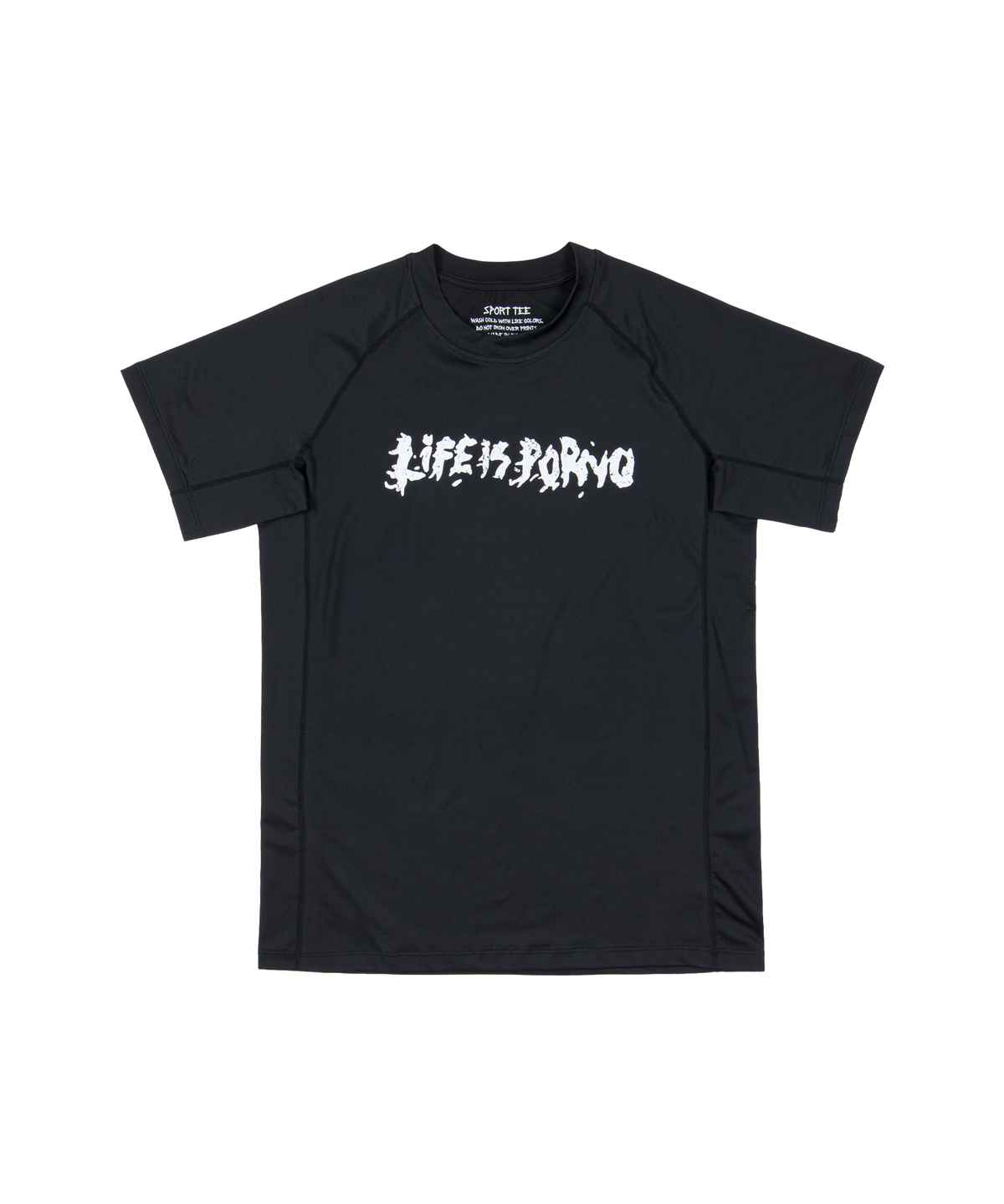 SPORT TEE SHORT: BLACK