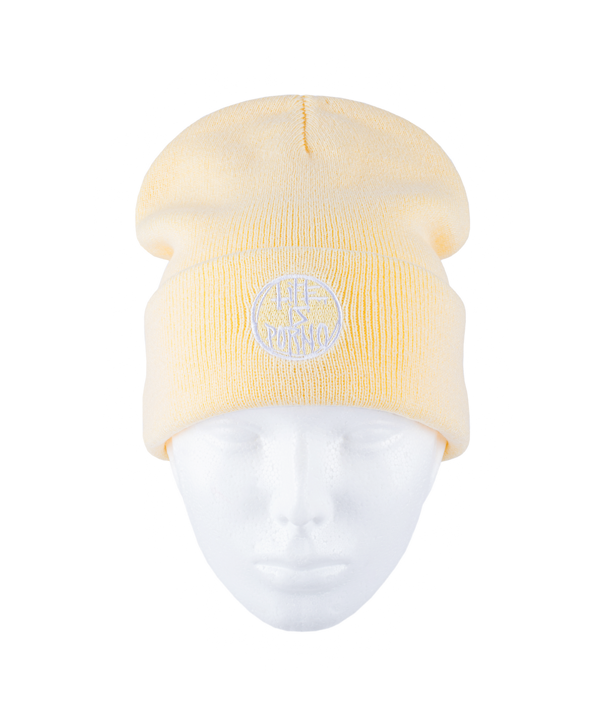 TAXI BEANIE LIP: PALE YELLOW