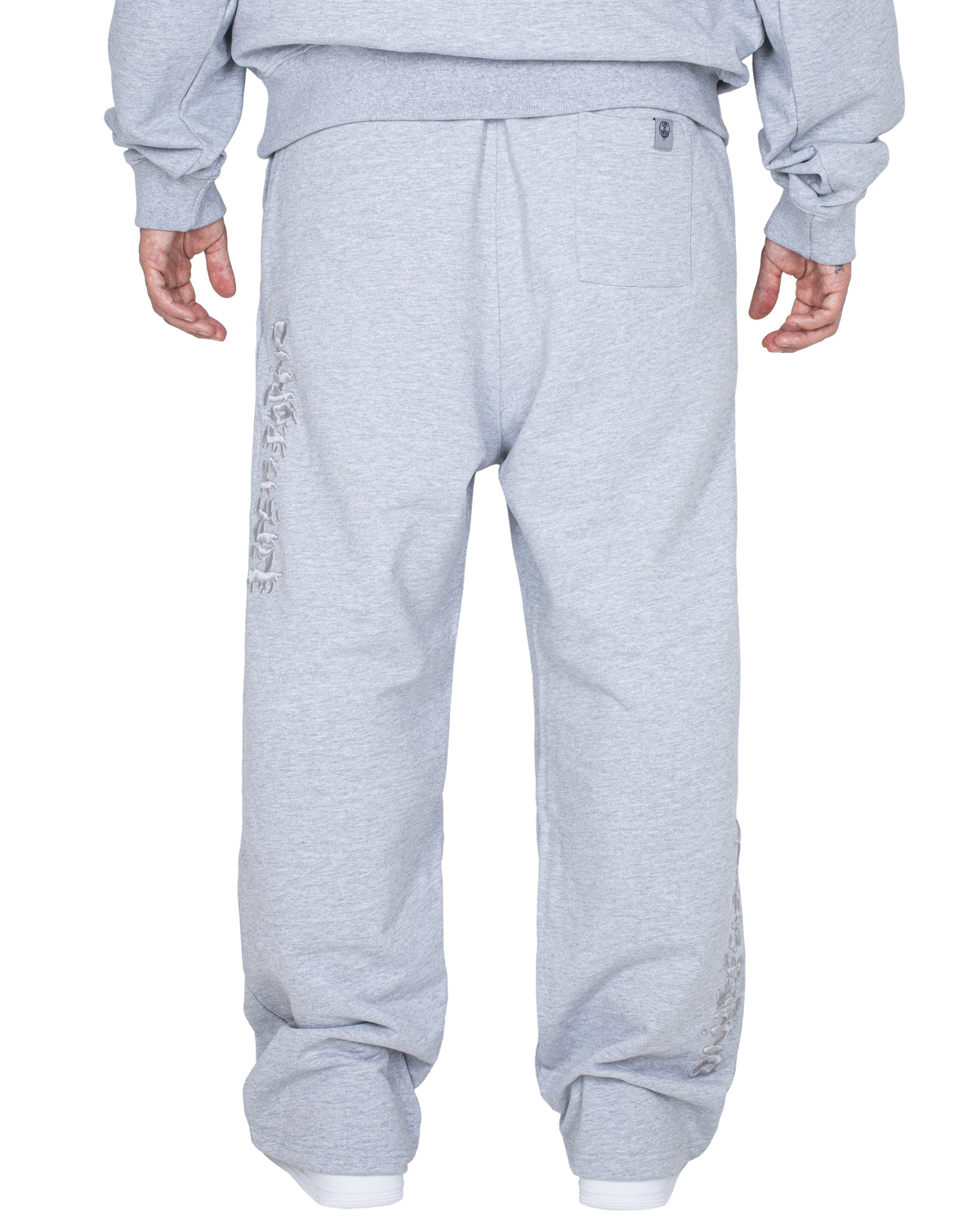 ILLEGAL WIDE PANTS: GREY MELANGE