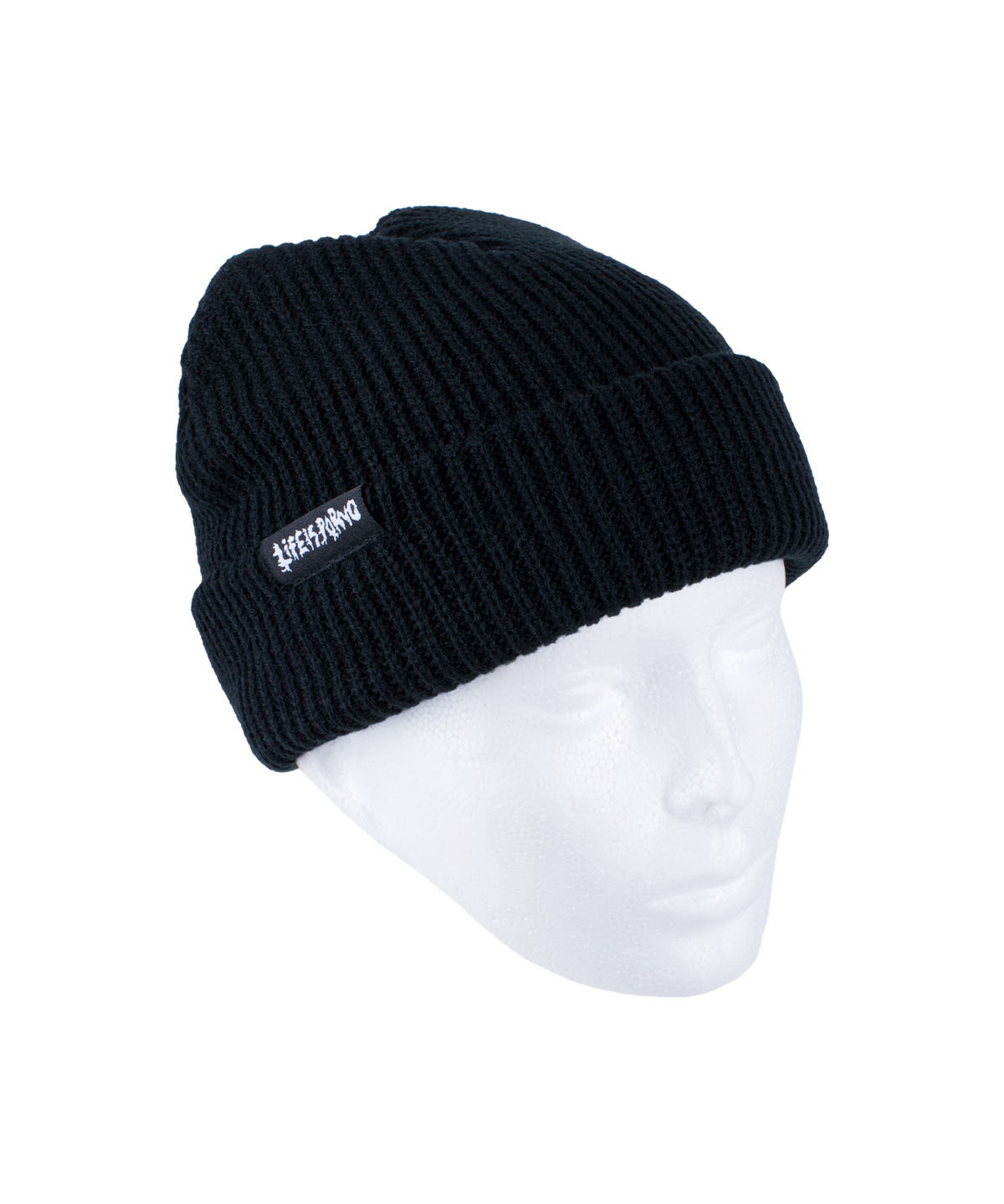 SHORT FISHERMAN BEANIE: BLACK