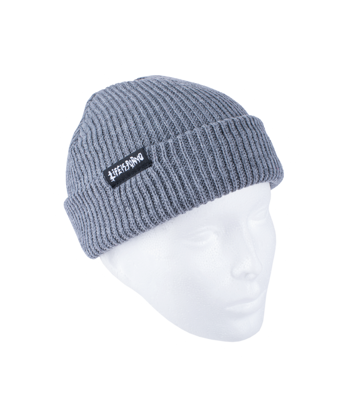 SHORT FISHERMAN BEANIE: GREY MELANGE