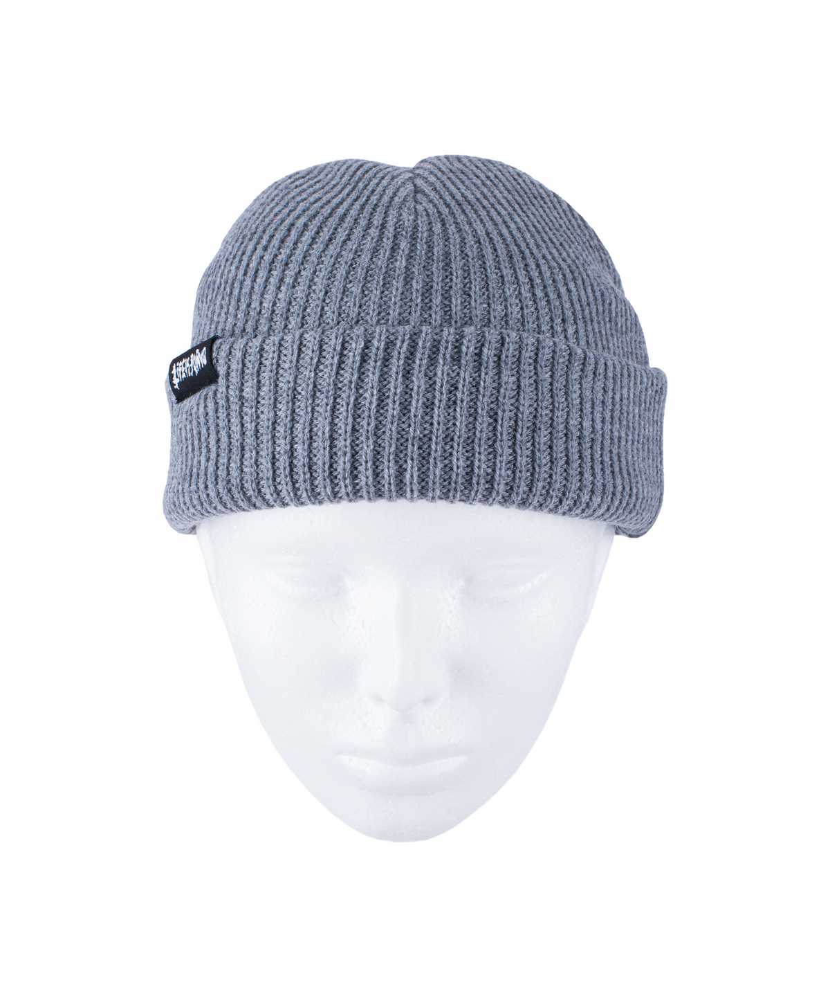 SHORT FISHERMAN BEANIE: GREY MELANGE