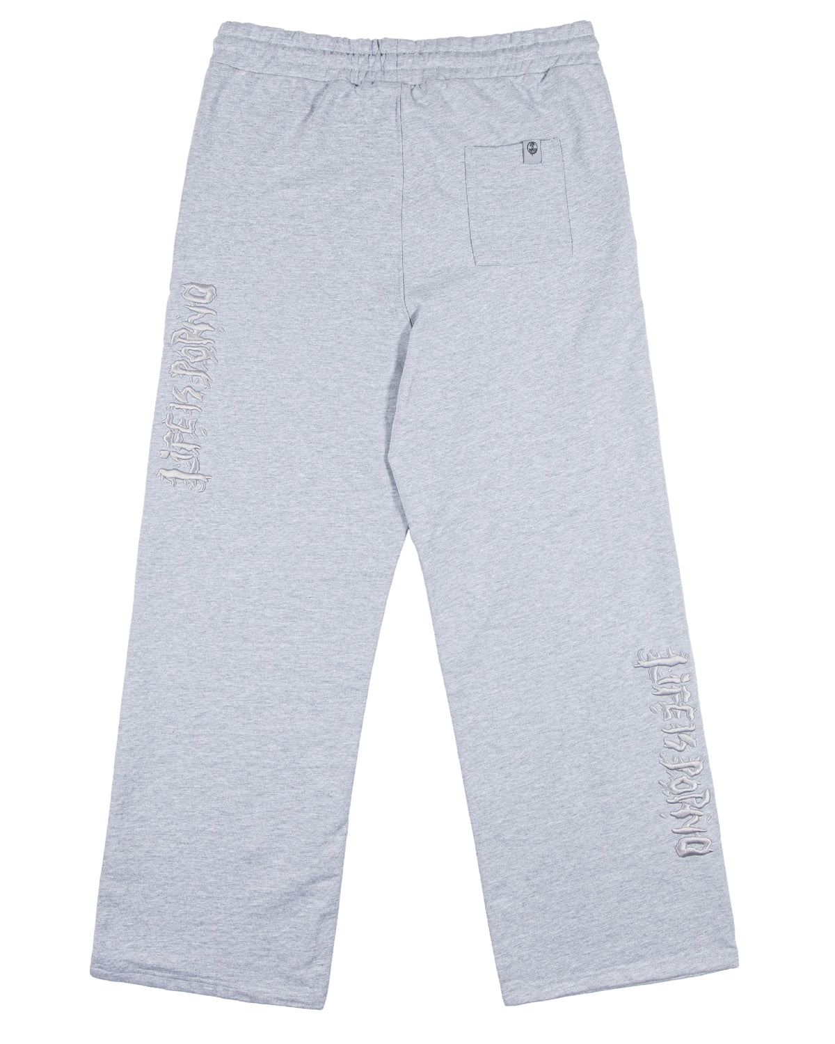 ILLEGAL WIDE PANTS: GREY MELANGE